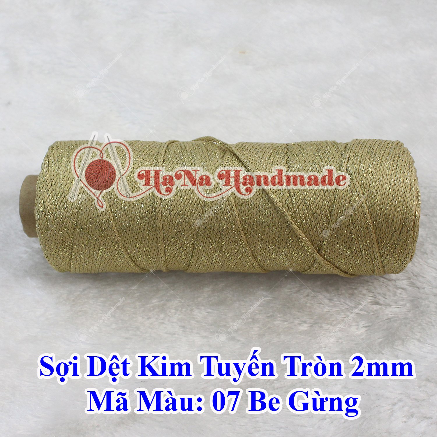 Sợi dệt kim tuyến tròn 2mm 30k/ống