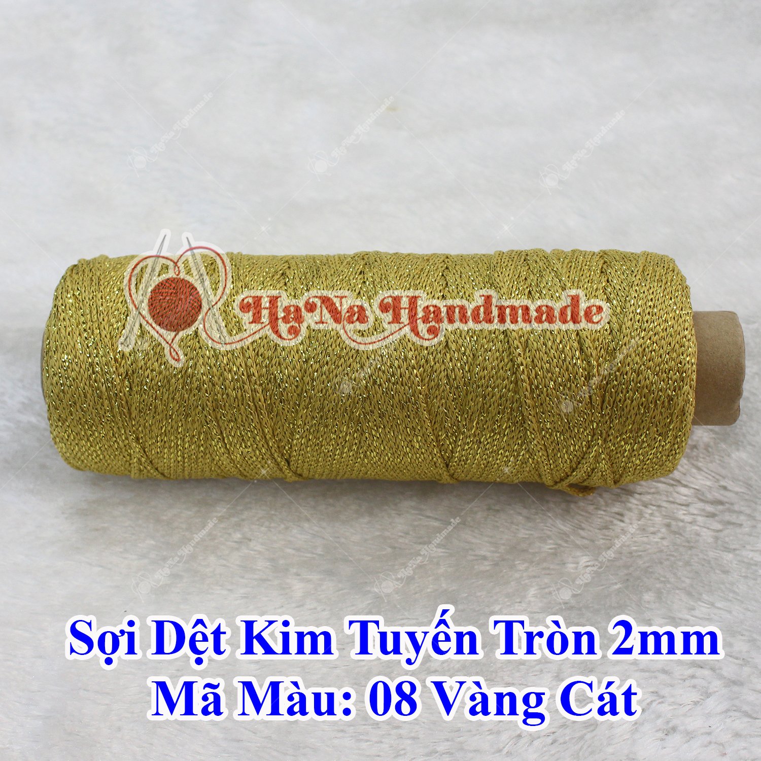 Sợi dệt kim tuyến tròn 2mm 30k/ống
