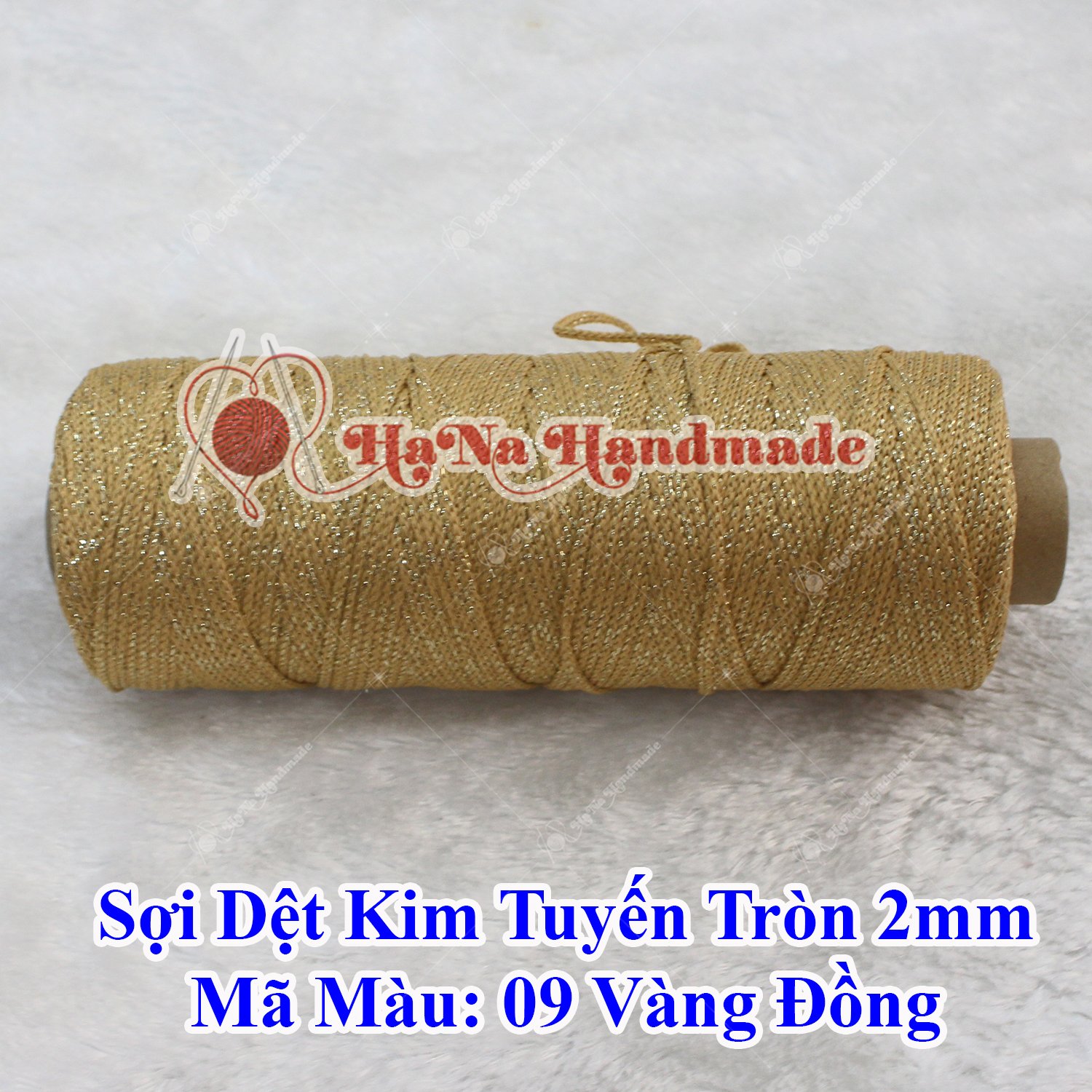 Sợi dệt kim tuyến tròn 2mm 30k/ống