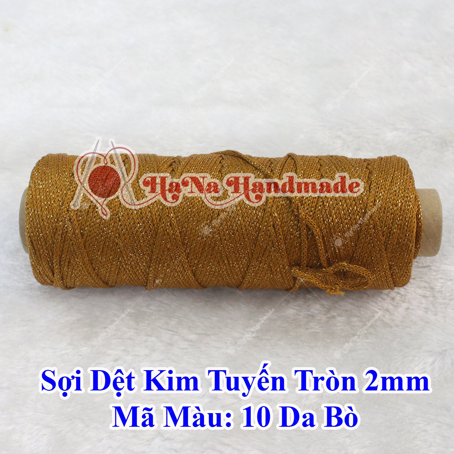 Sợi dệt kim tuyến tròn 2mm 30k/ống