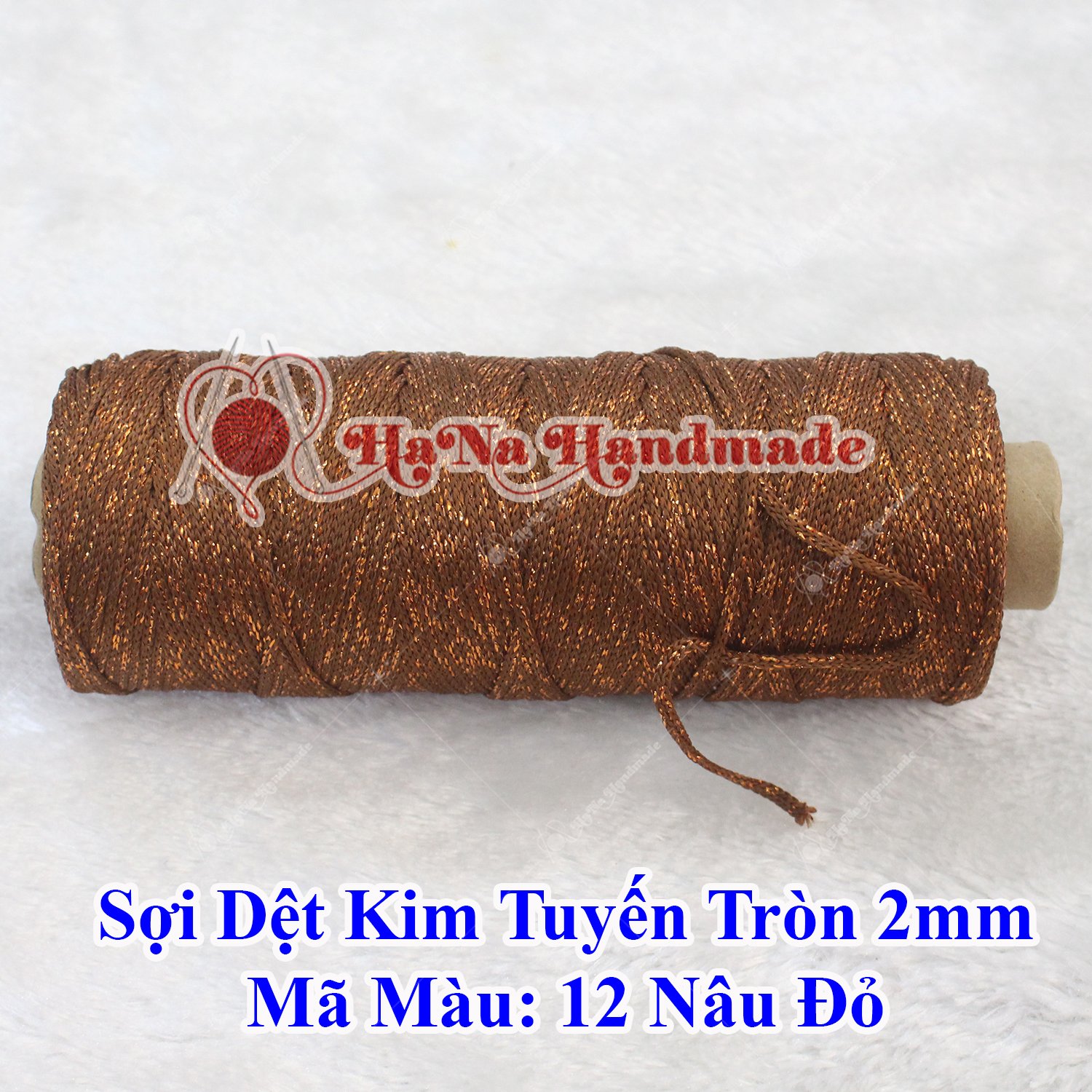 Sợi dệt kim tuyến tròn 2mm 30k/ống