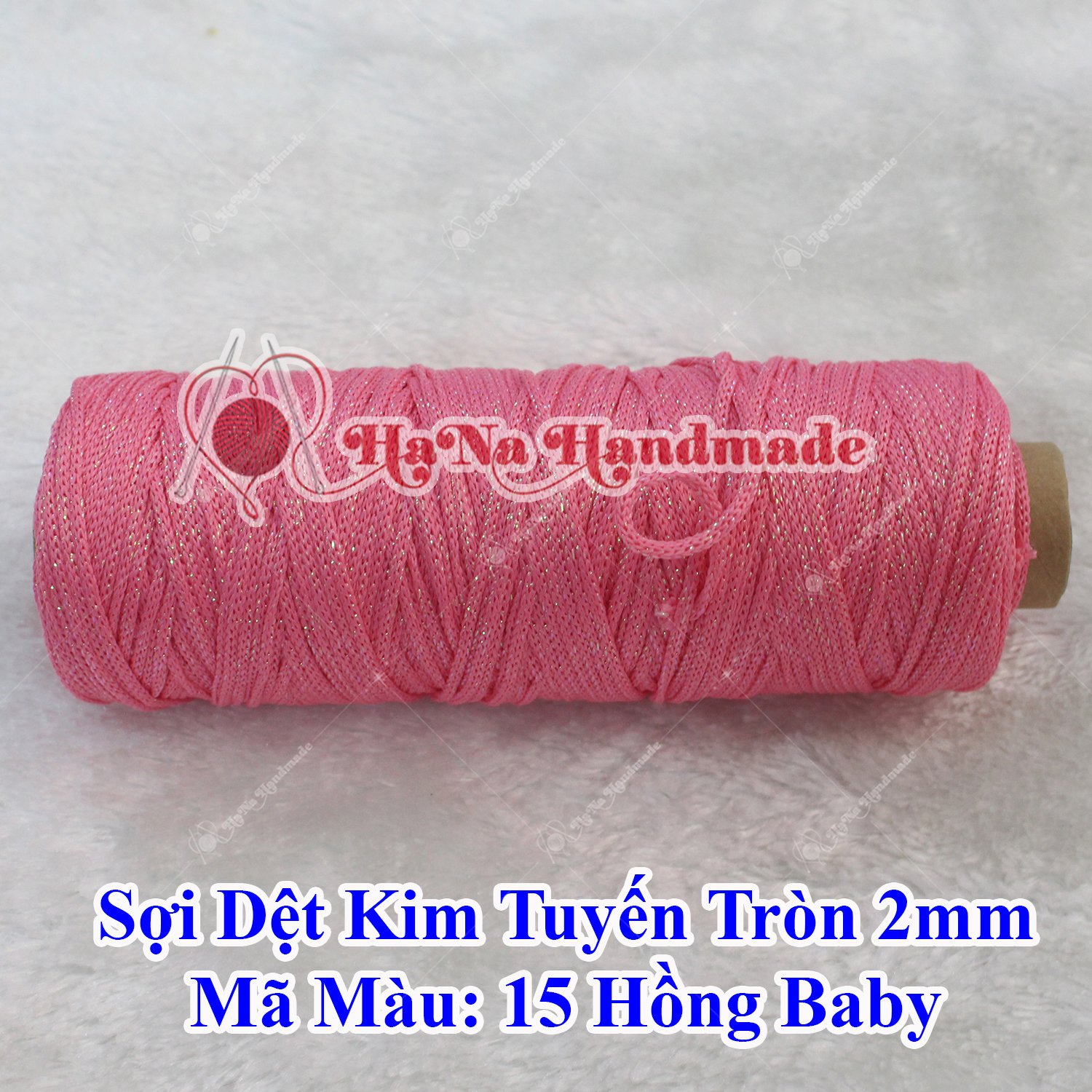 Sợi dệt kim tuyến tròn 2mm 30k/ống
