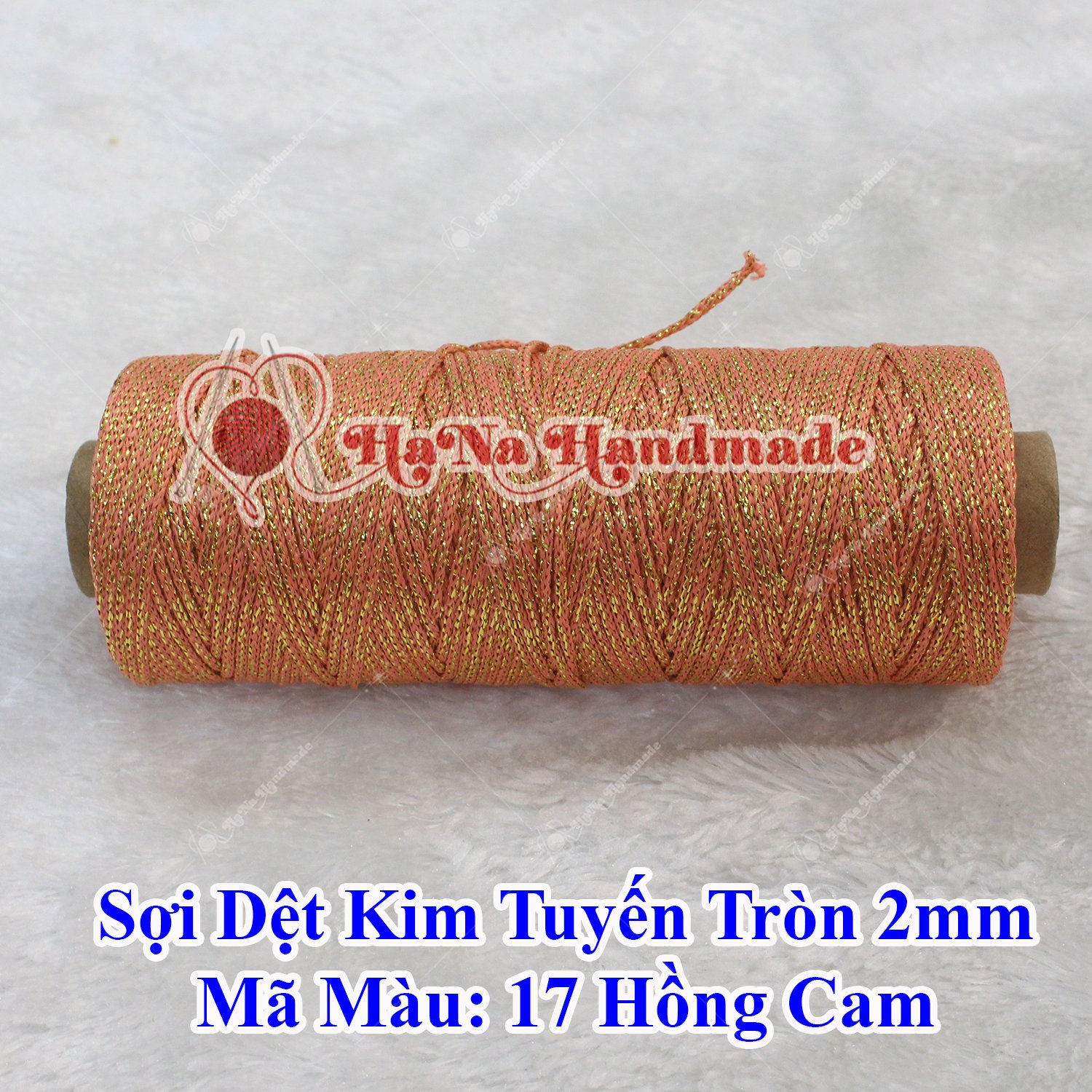 Sợi dệt kim tuyến tròn 2mm 30k/ống