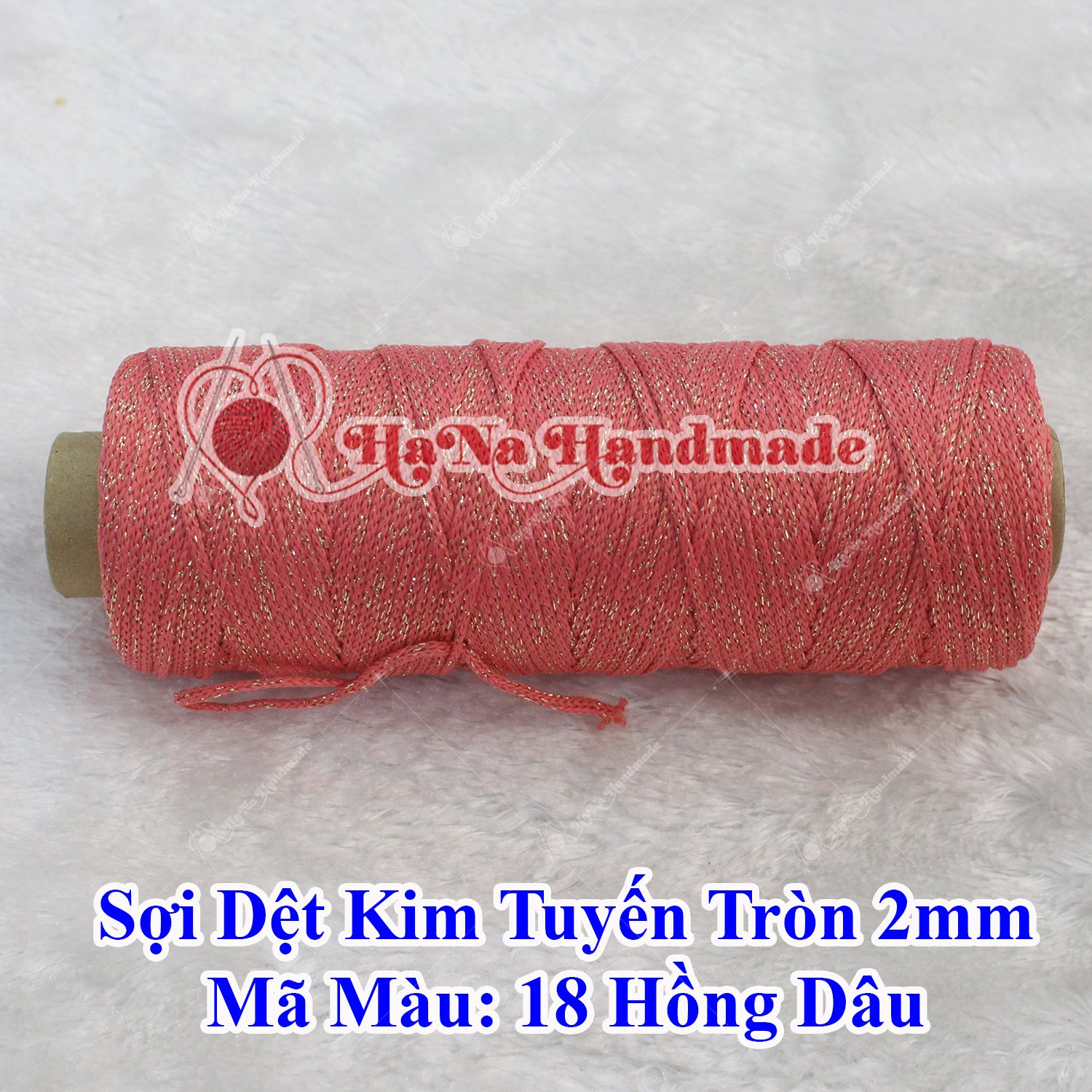 Sợi dệt kim tuyến tròn 2mm 30k/ống