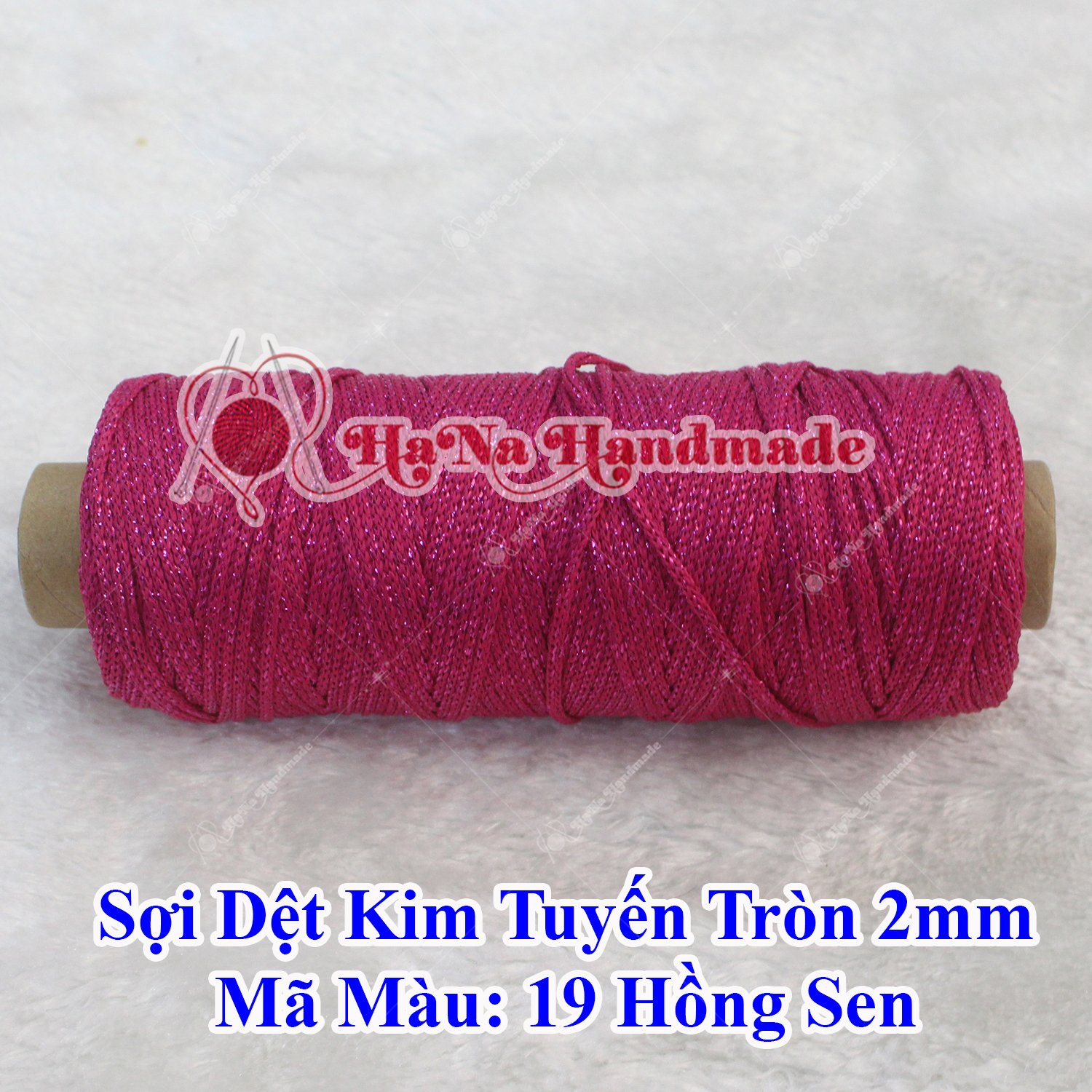 Sợi dệt kim tuyến tròn 2mm 30k/ống