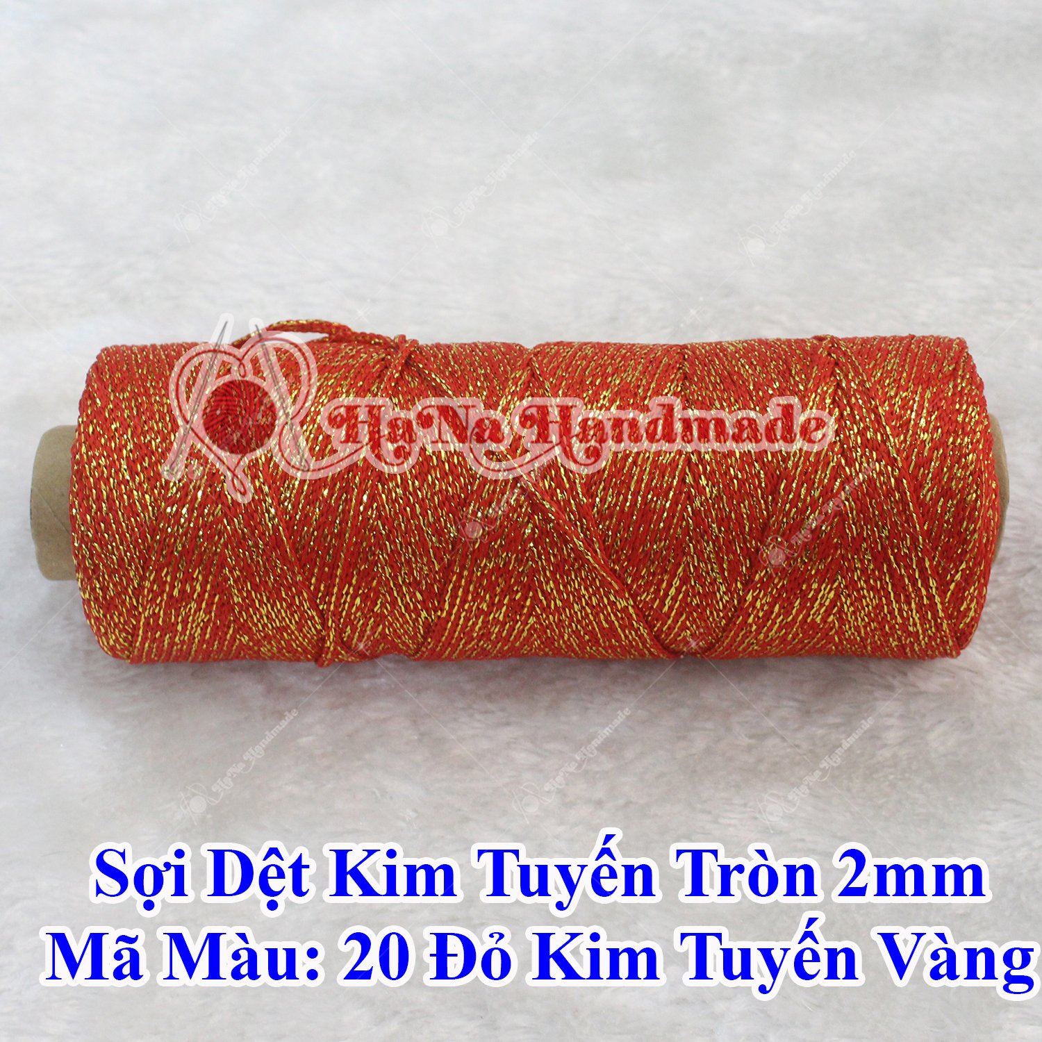 Sợi dệt kim tuyến tròn 2mm 30k/ống