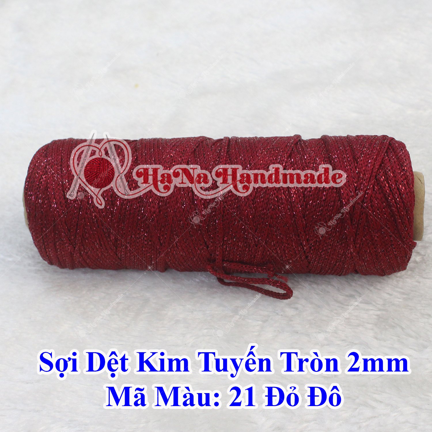 Sợi dệt kim tuyến tròn 2mm 30k/ống