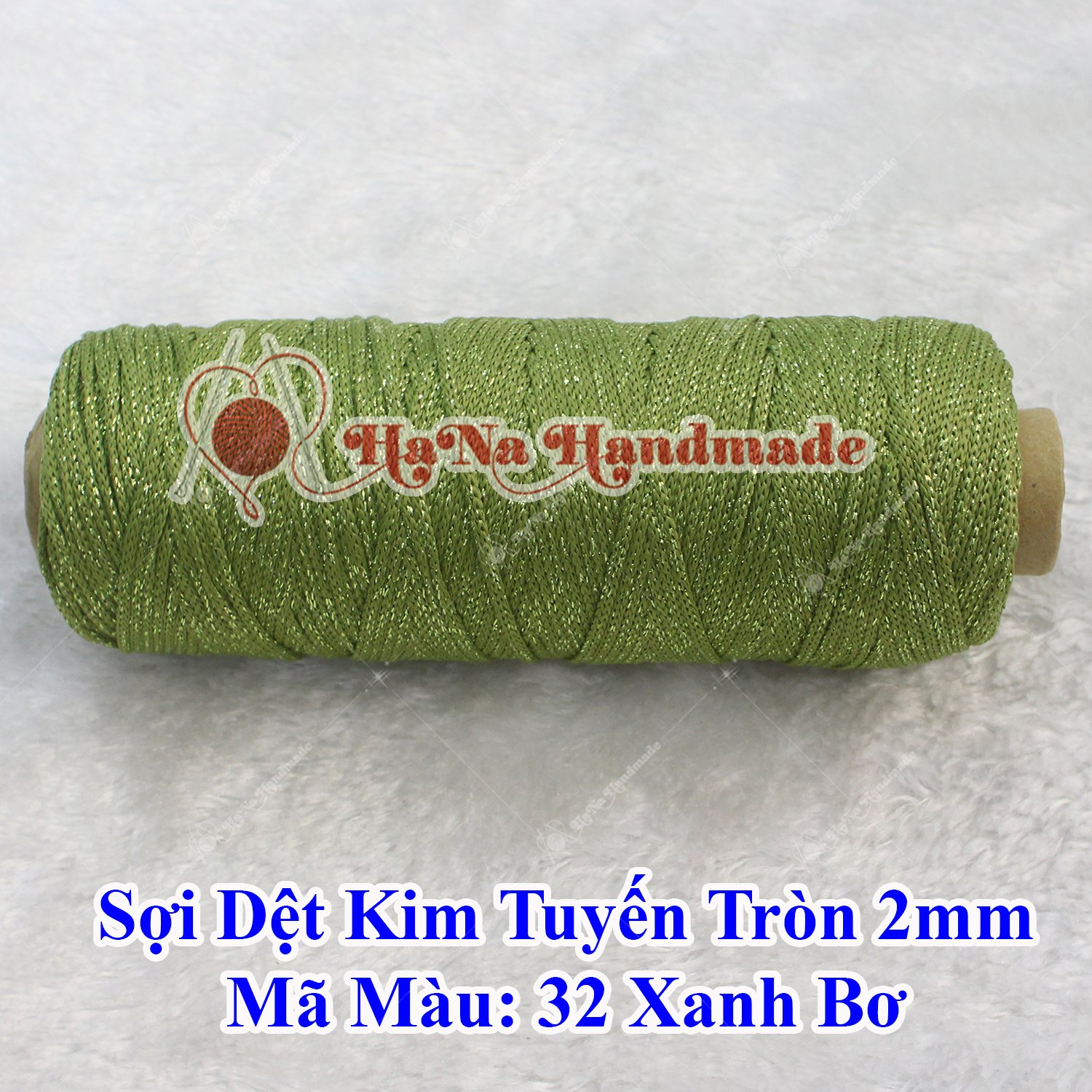 Sợi dệt kim tuyến tròn 2mm 30k/ống
