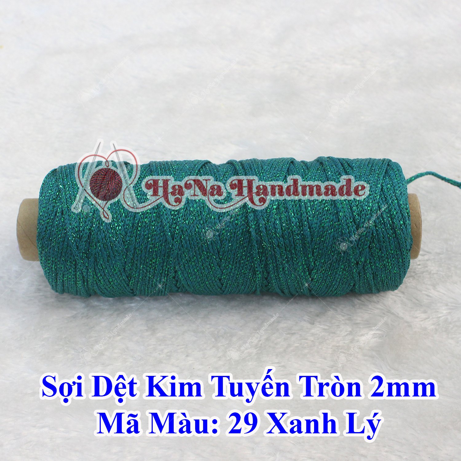 Sợi dệt kim tuyến tròn 2mm 30k/ống