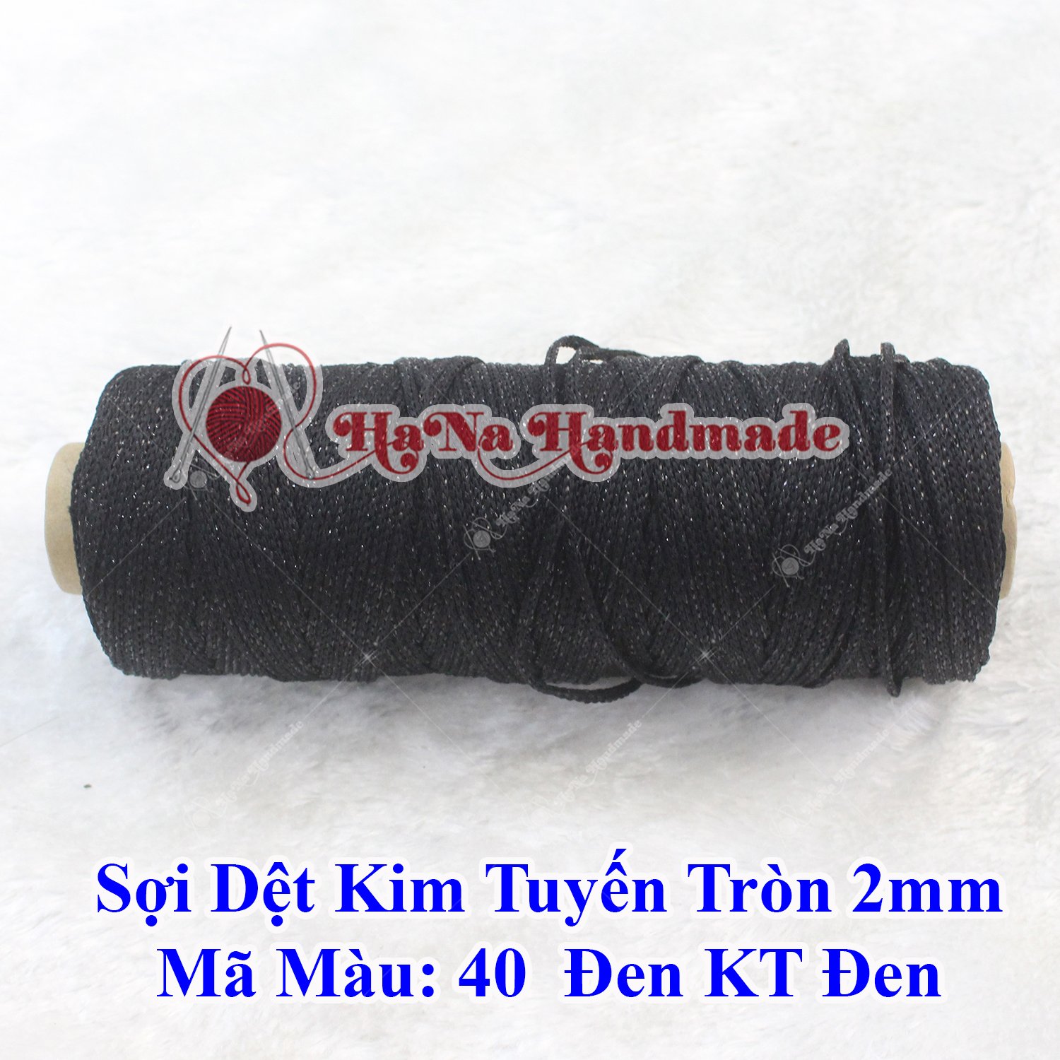 Sợi dệt kim tuyến tròn 2mm 30k/ống