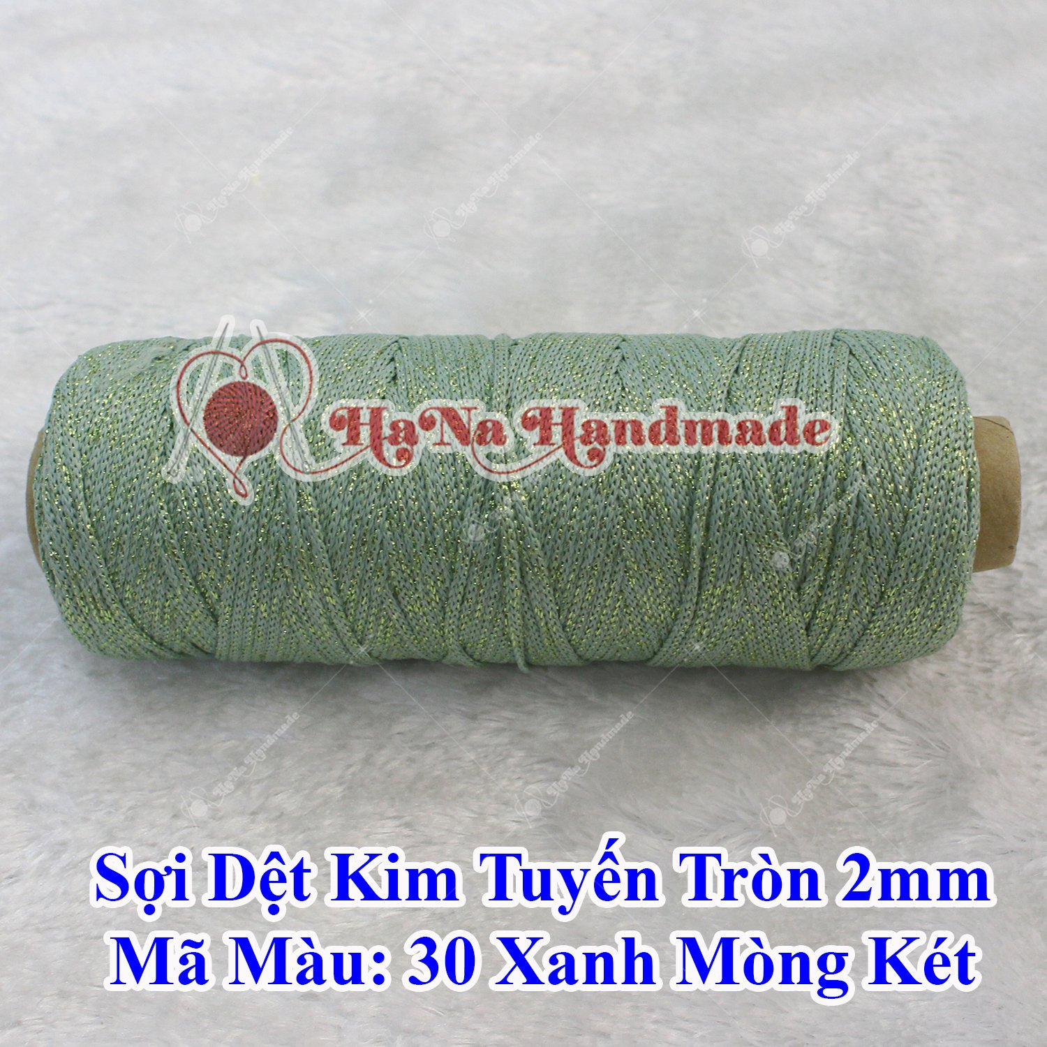 Sợi dệt kim tuyến tròn 2mm 30k/ống