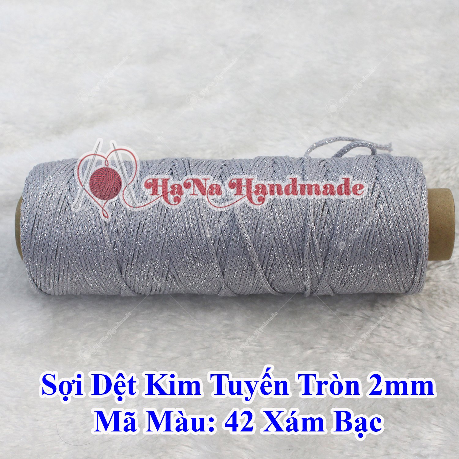 Sợi dệt kim tuyến tròn 2mm 30k/ống