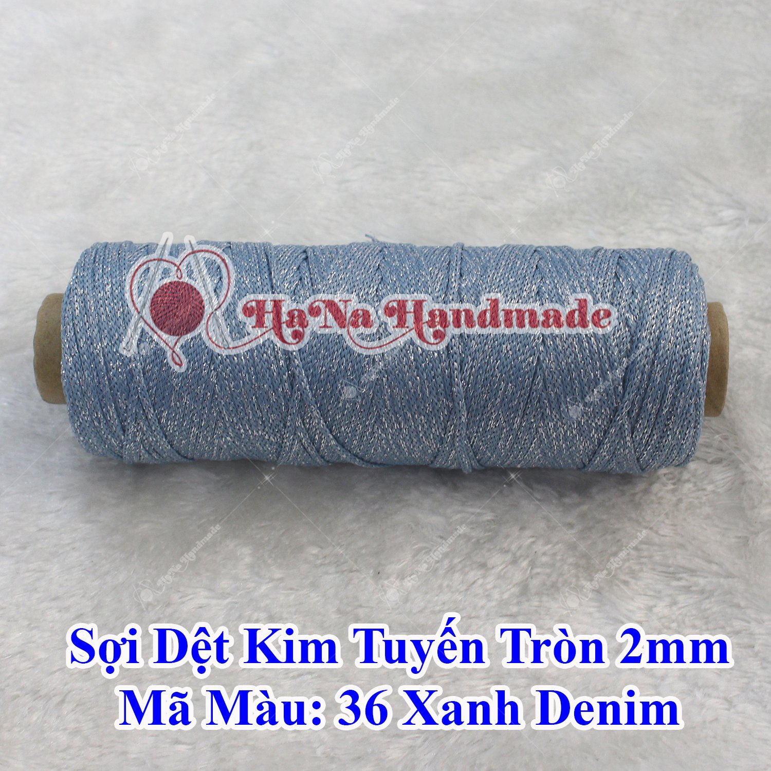 Sợi dệt kim tuyến tròn 2mm 30k/ống