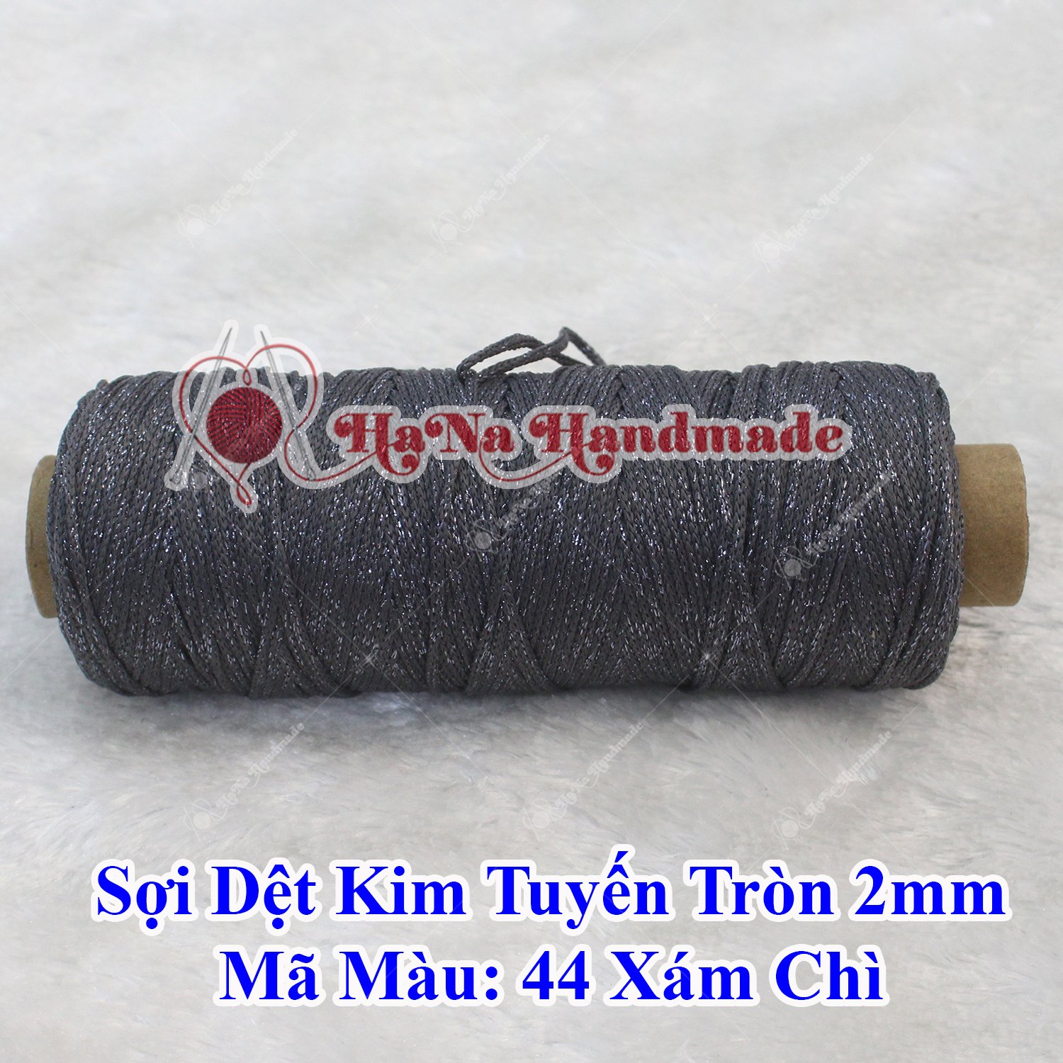 Sợi dệt kim tuyến tròn 2mm 30k/ống