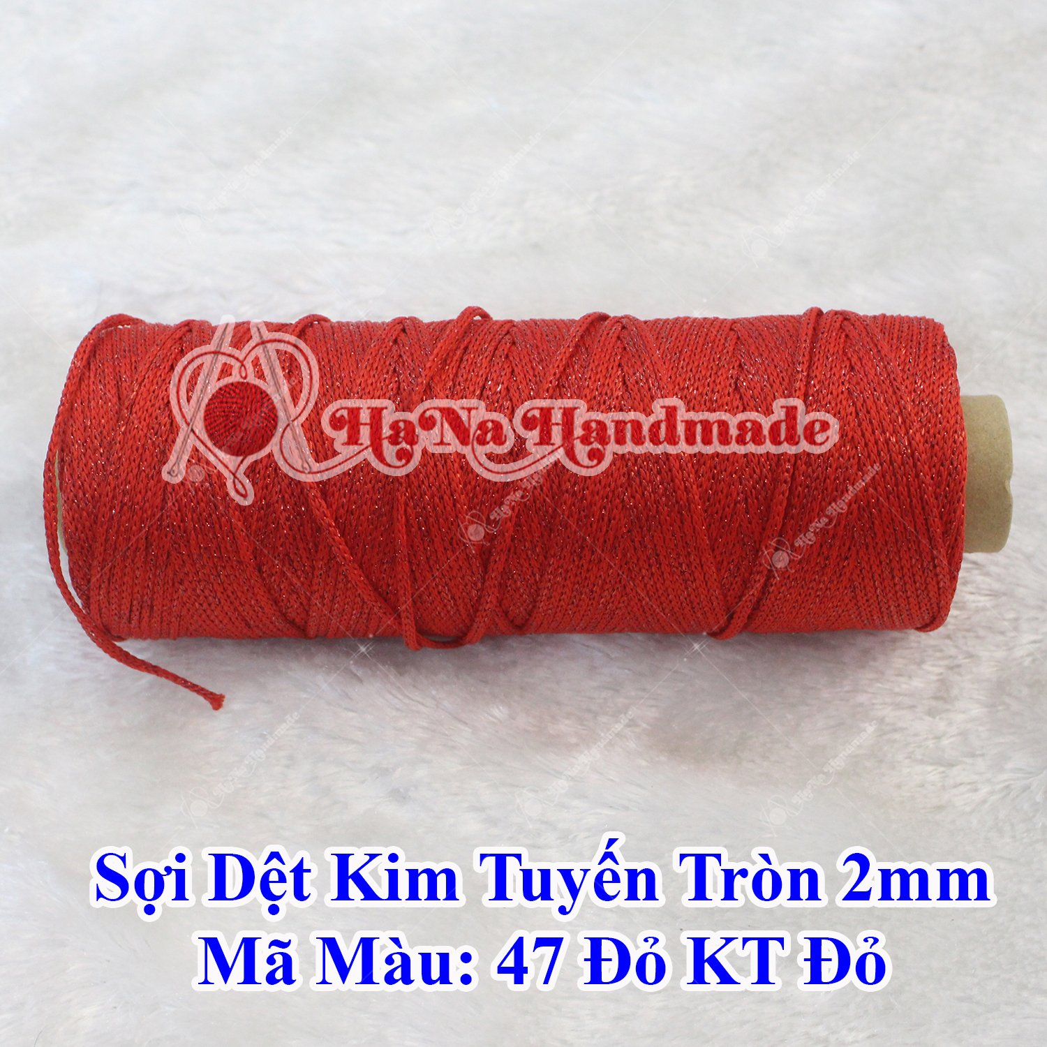 Sợi dệt kim tuyến tròn 2mm 30k/ống