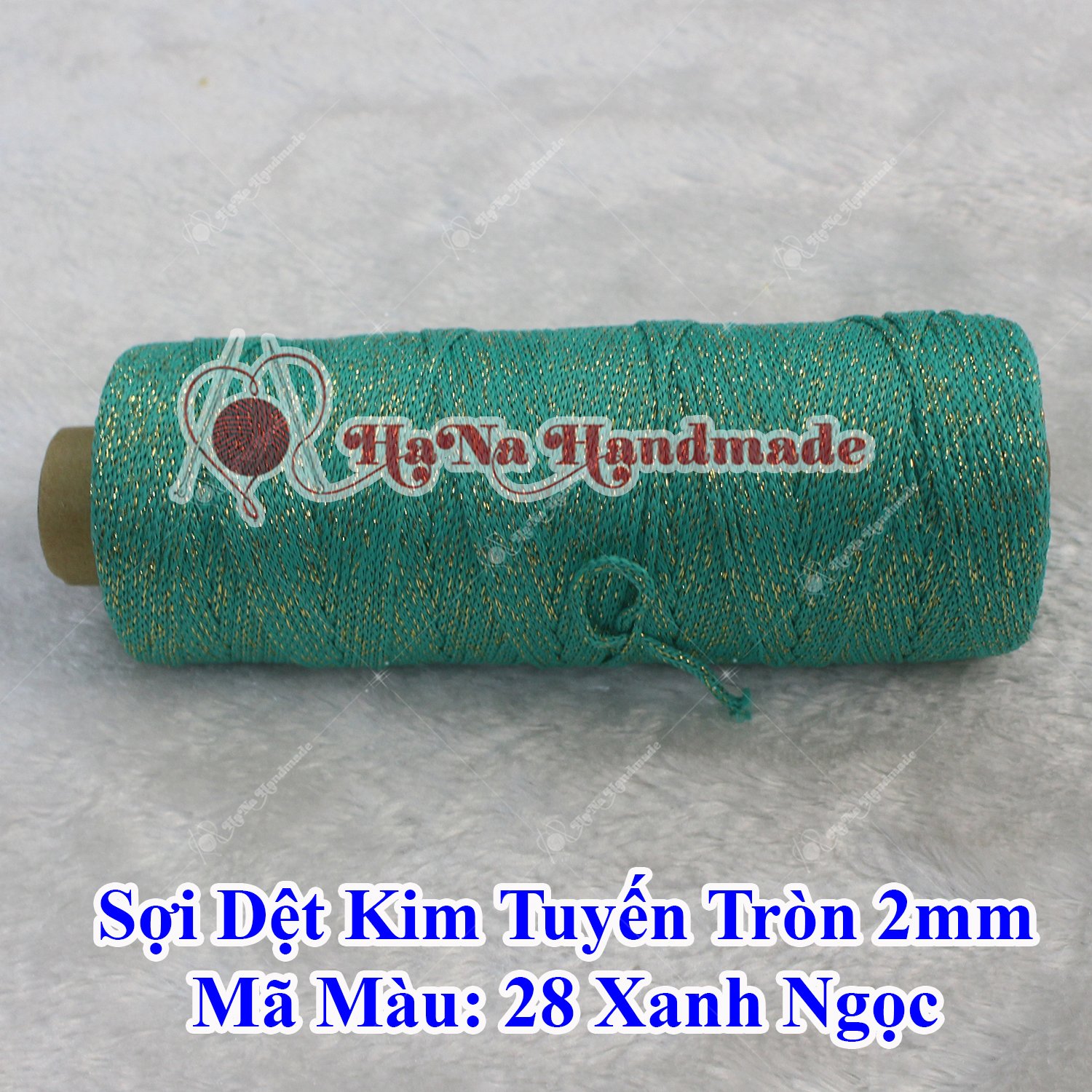 Sợi dệt kim tuyến tròn 2mm 30k/ống