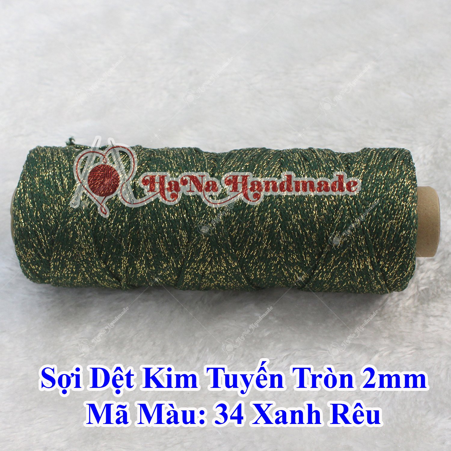 Sợi dệt kim tuyến tròn 2mm 30k/ống