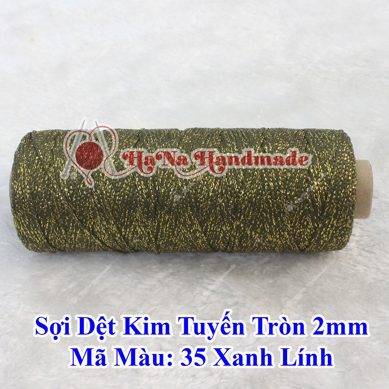 Sợi dệt kim tuyến tròn 2mm 30k/ống