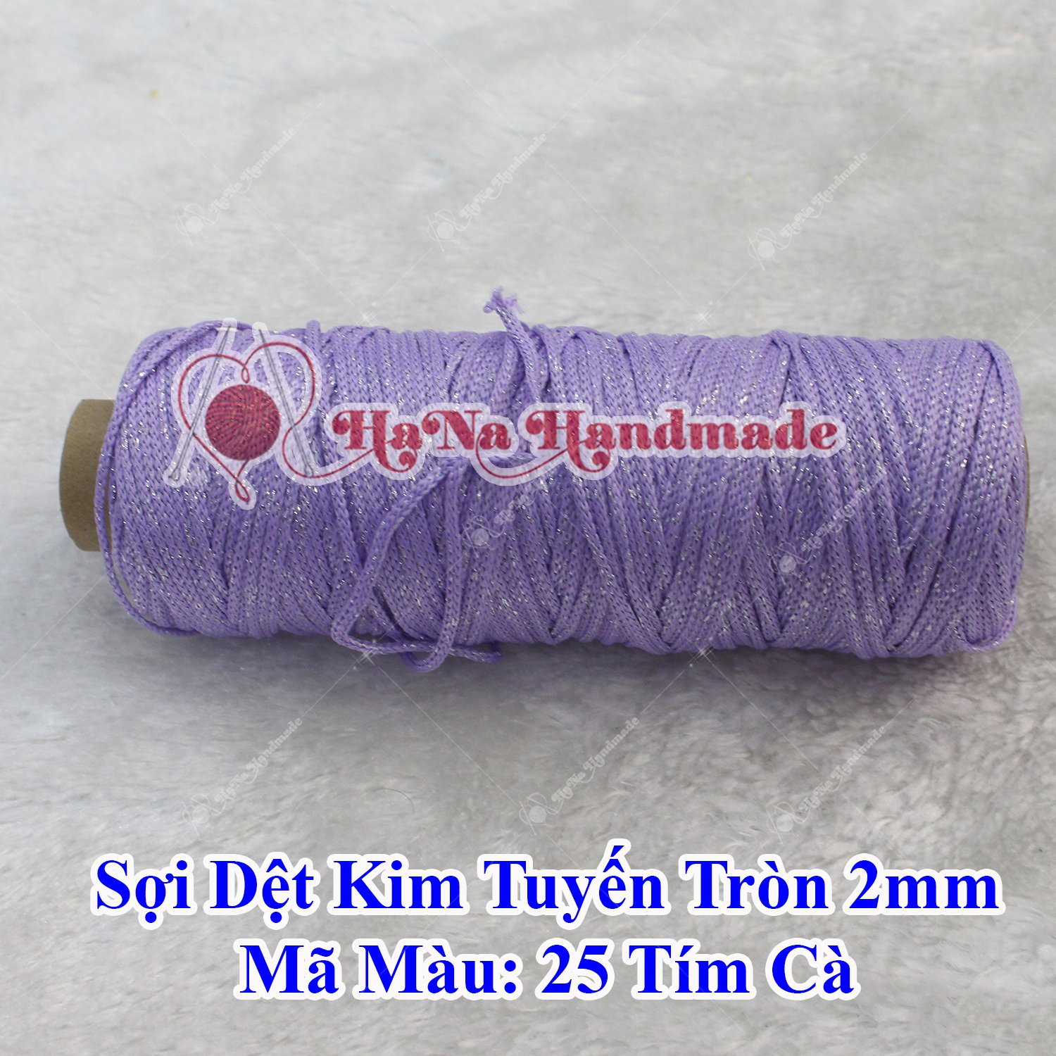 Sợi dệt kim tuyến tròn 2mm 30k/ống