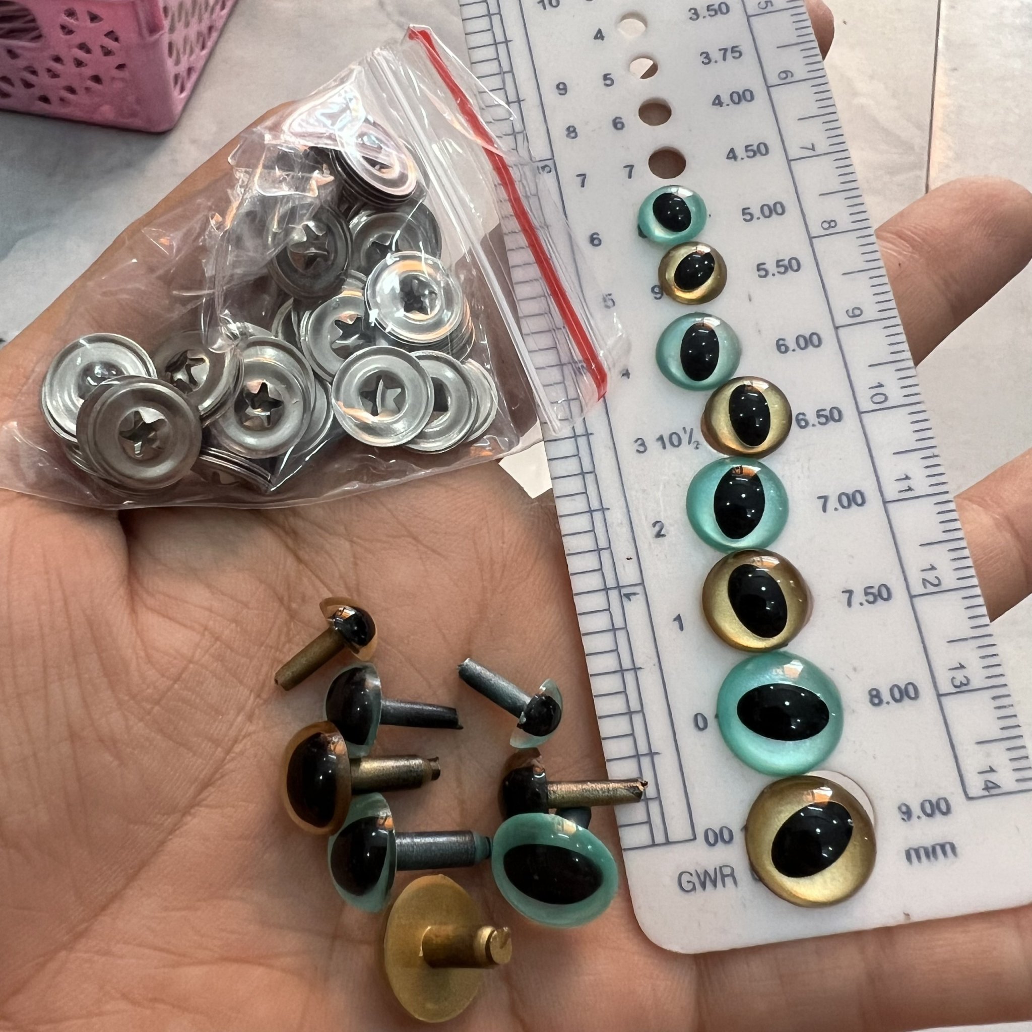 Mắt mèo làm thú bông handmade 25k/ cặp
