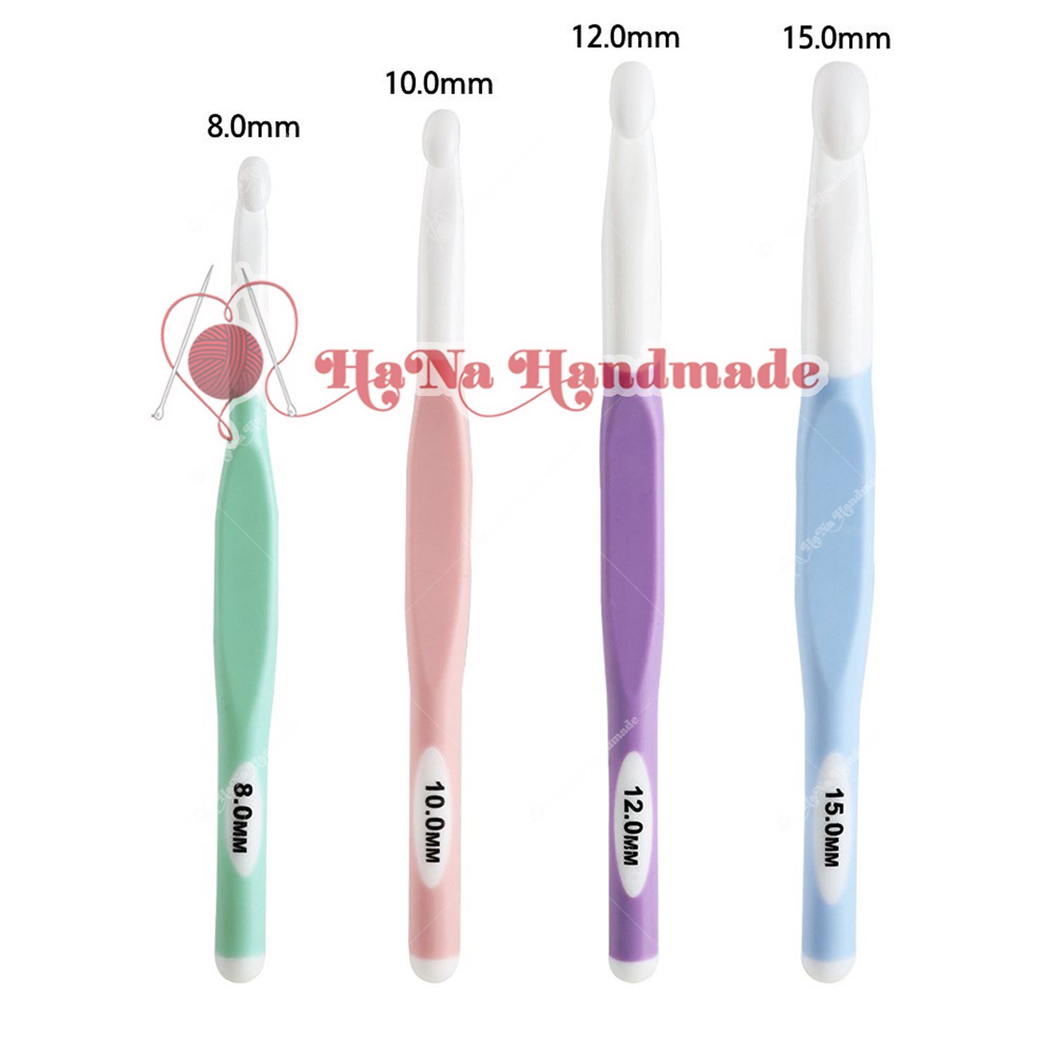 Bộ kim móc nhựa lớn 4 size