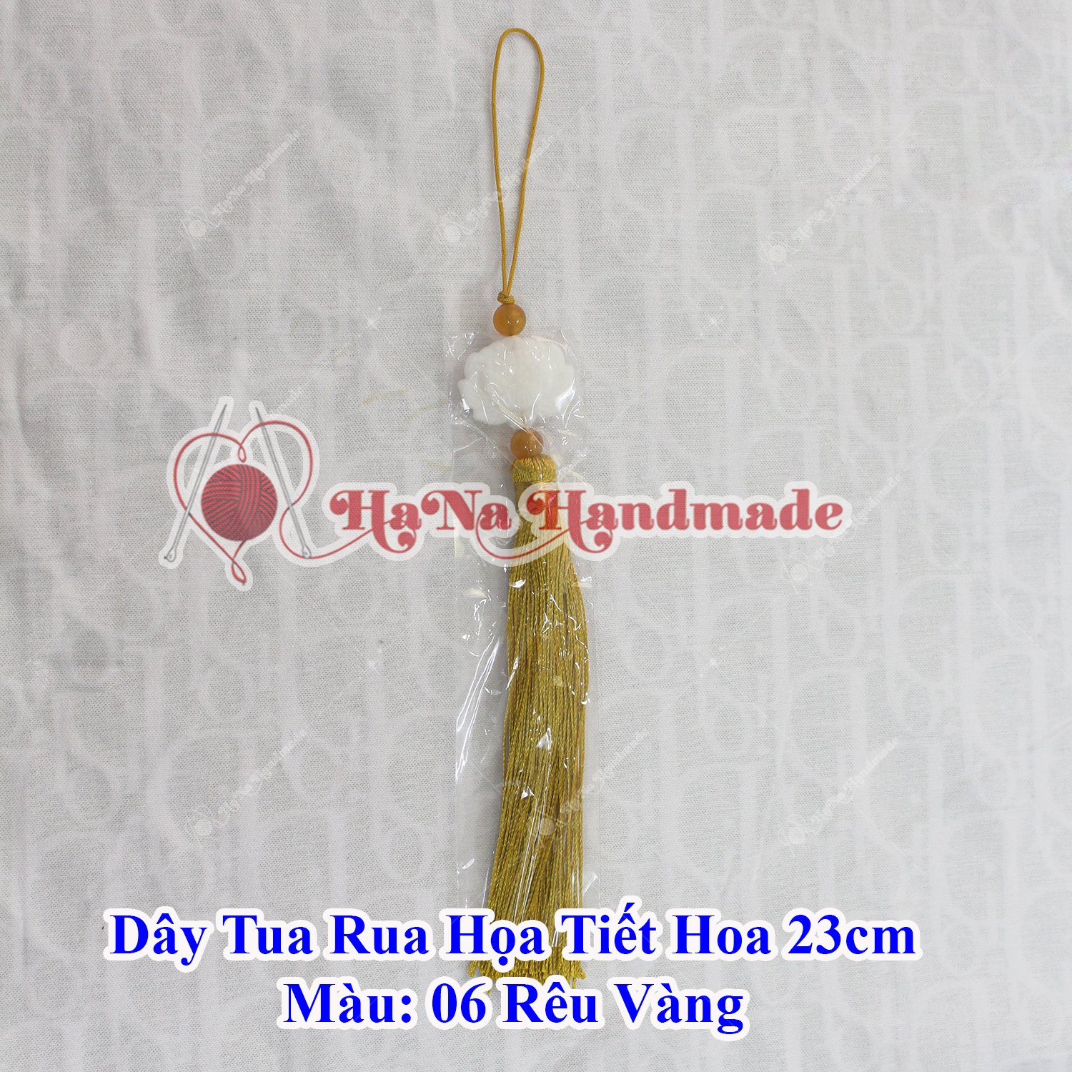 Dây tua rua họa tiết hoa trang trí 23cm