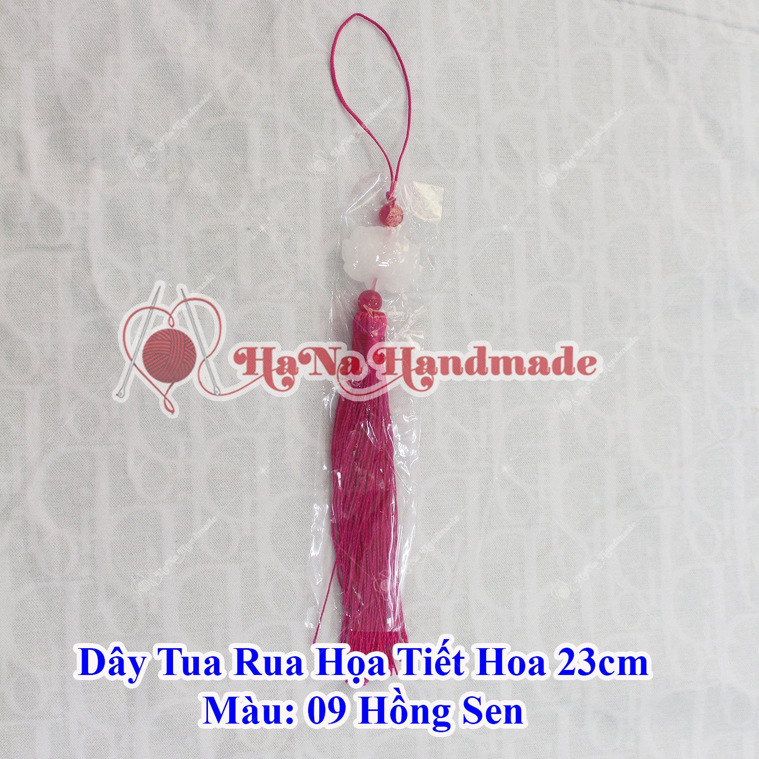 Dây tua rua họa tiết hoa trang trí 23cm