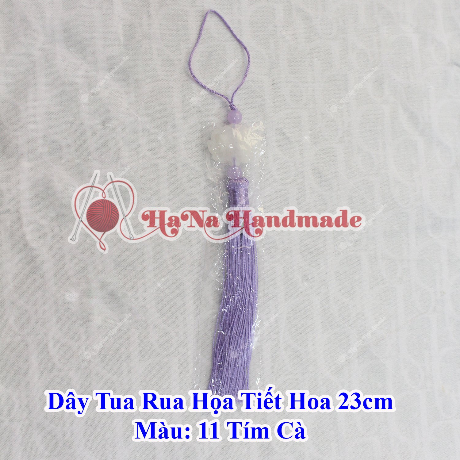Dây tua rua họa tiết hoa trang trí 23cm