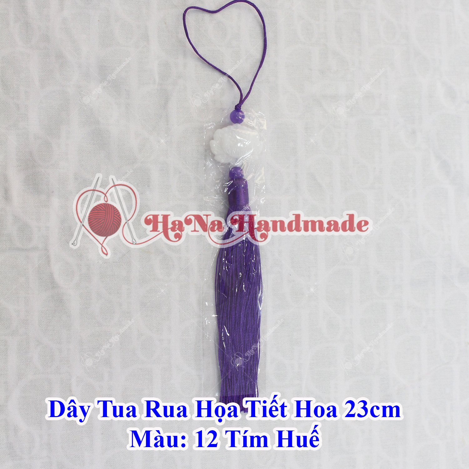 Dây tua rua họa tiết hoa trang trí 23cm