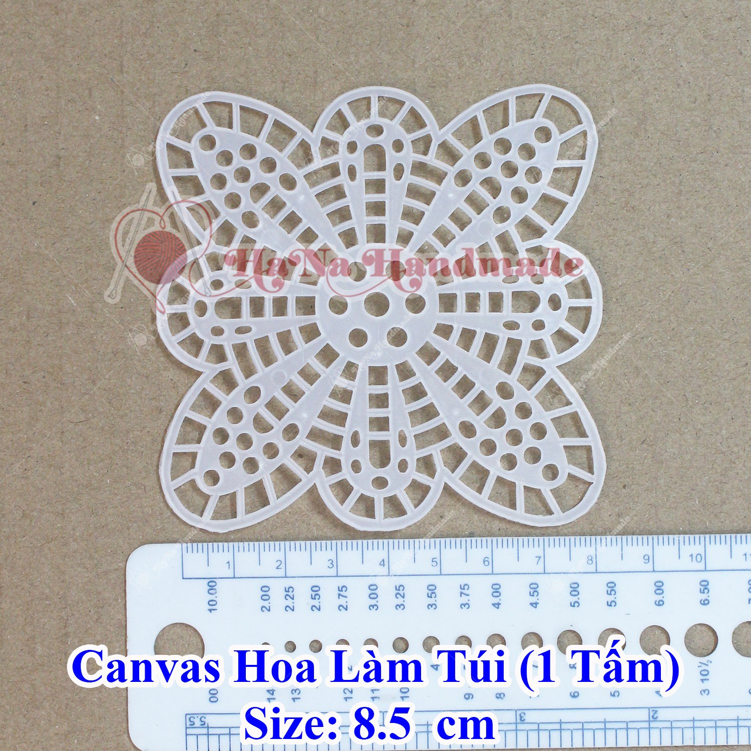 Canvas hoa làm túi (1 tấm)