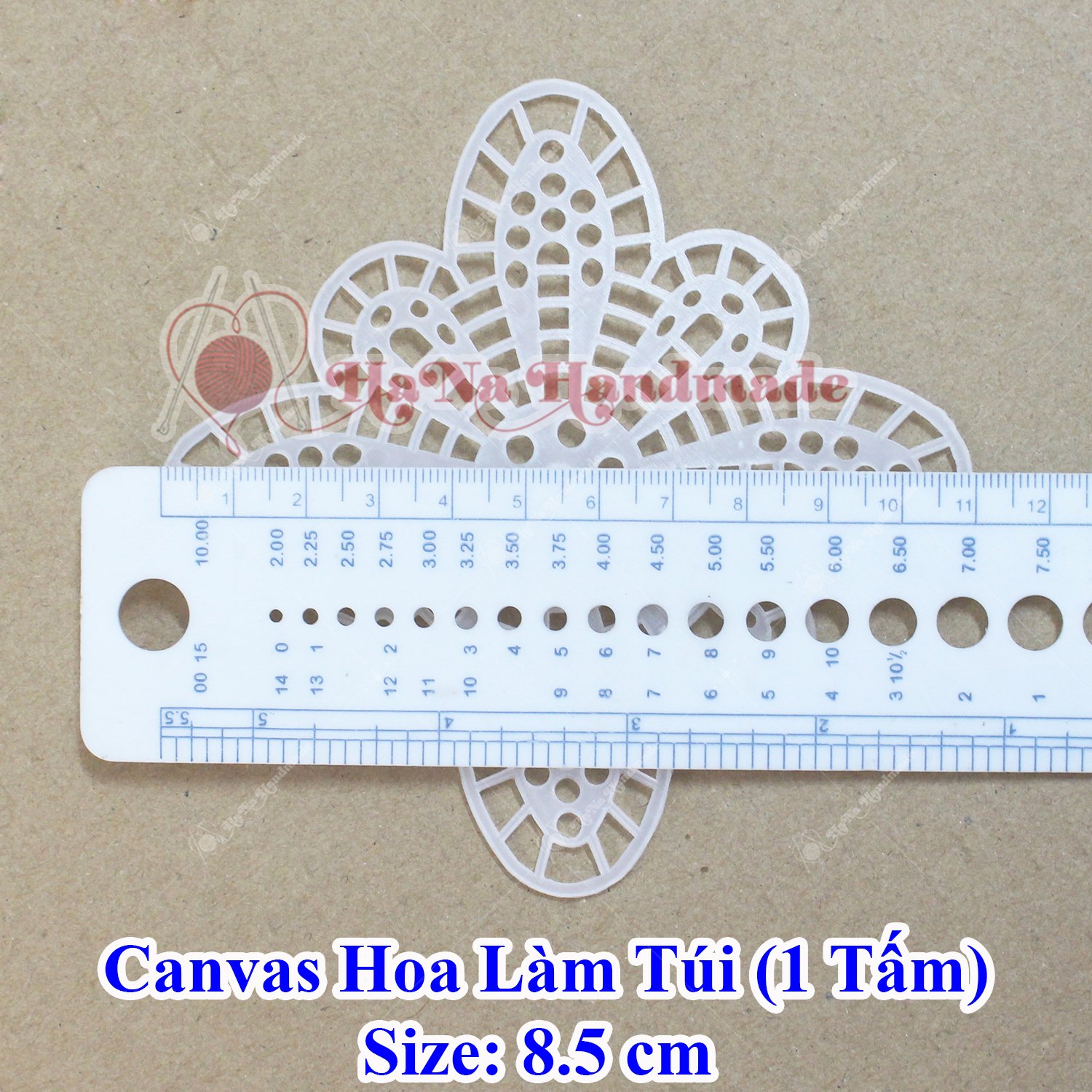 Canvas hoa làm túi (1 tấm)
