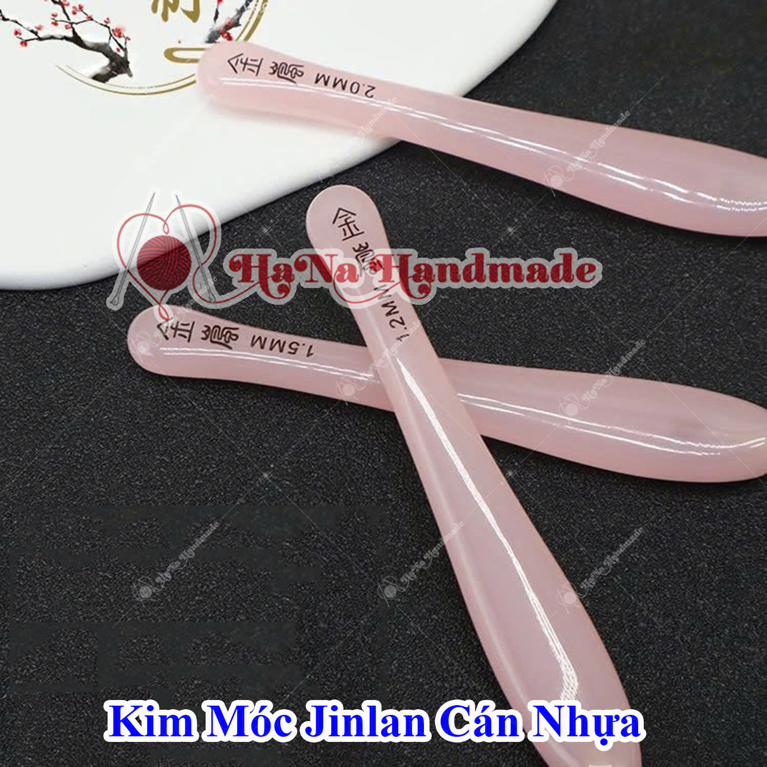 Kim móc Jinlan nhựa hồng cán thường