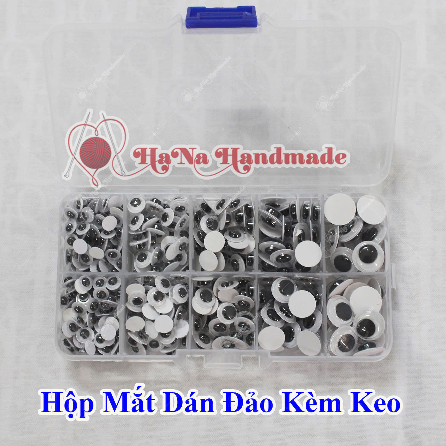 Hộp mắt dán đảo làm thú handmade kèm keo
