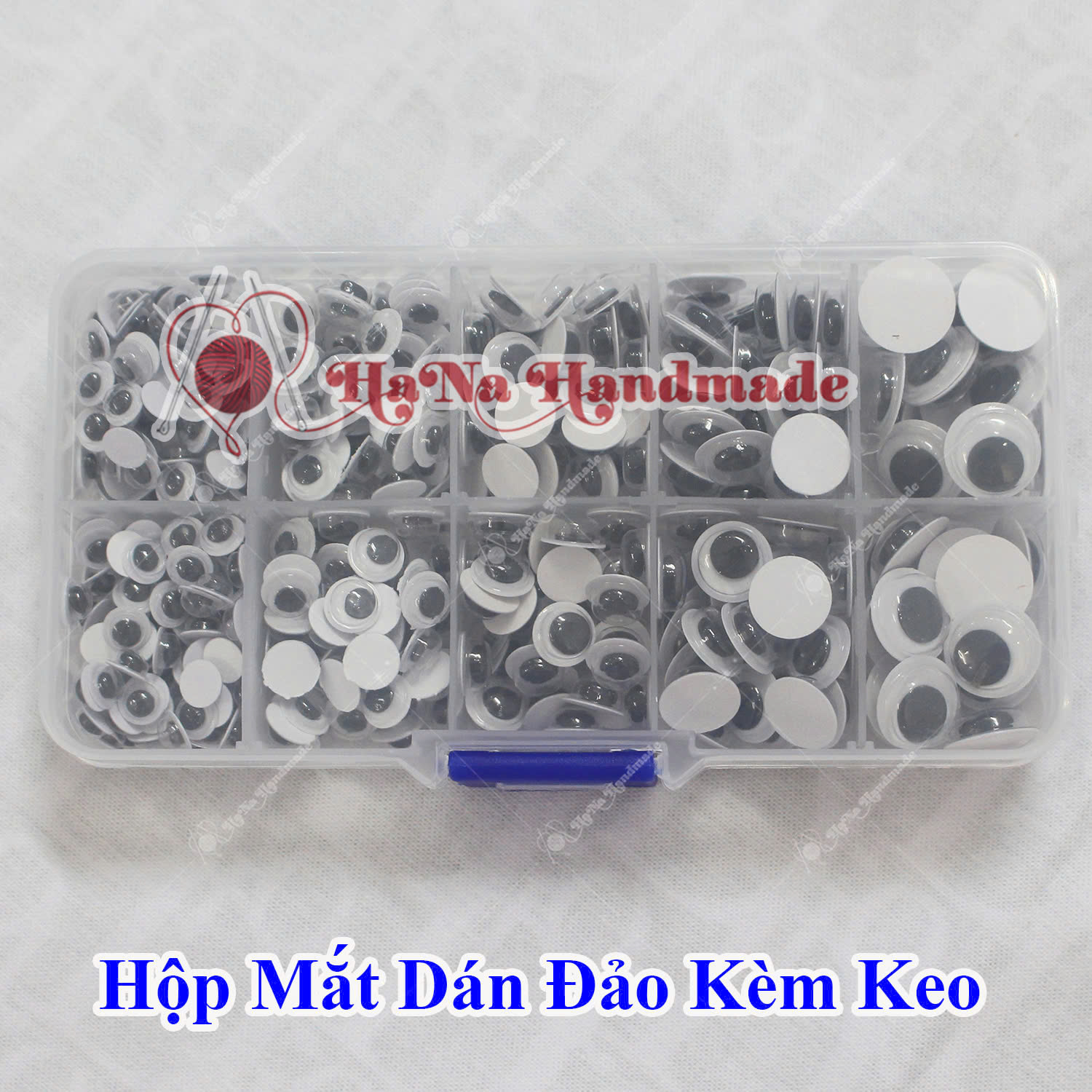 Hộp mắt dán đảo làm thú handmade kèm keo