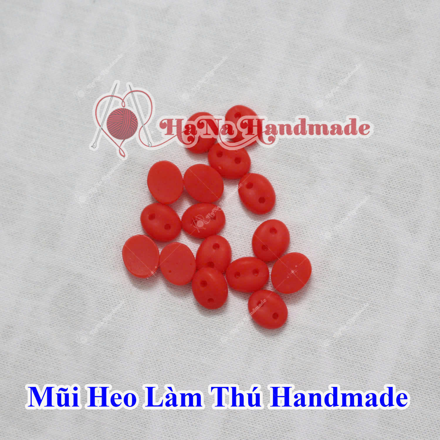 Mũi heo làm thú handmade 8x10mm- set 5 cái