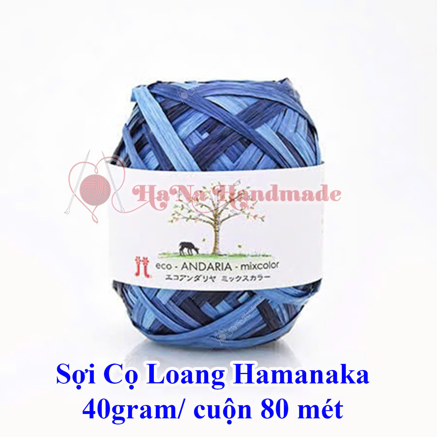 Sợi cọ loang Hamanaka 40g/ cuộn 80 mét