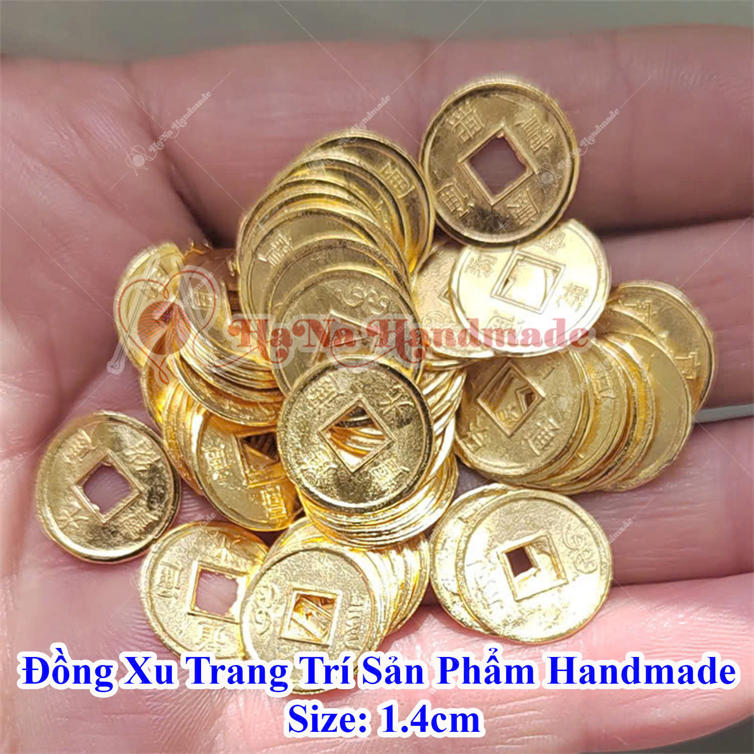 Set 10 đồng xu mô phỏng trang trí sản phẩm handmade