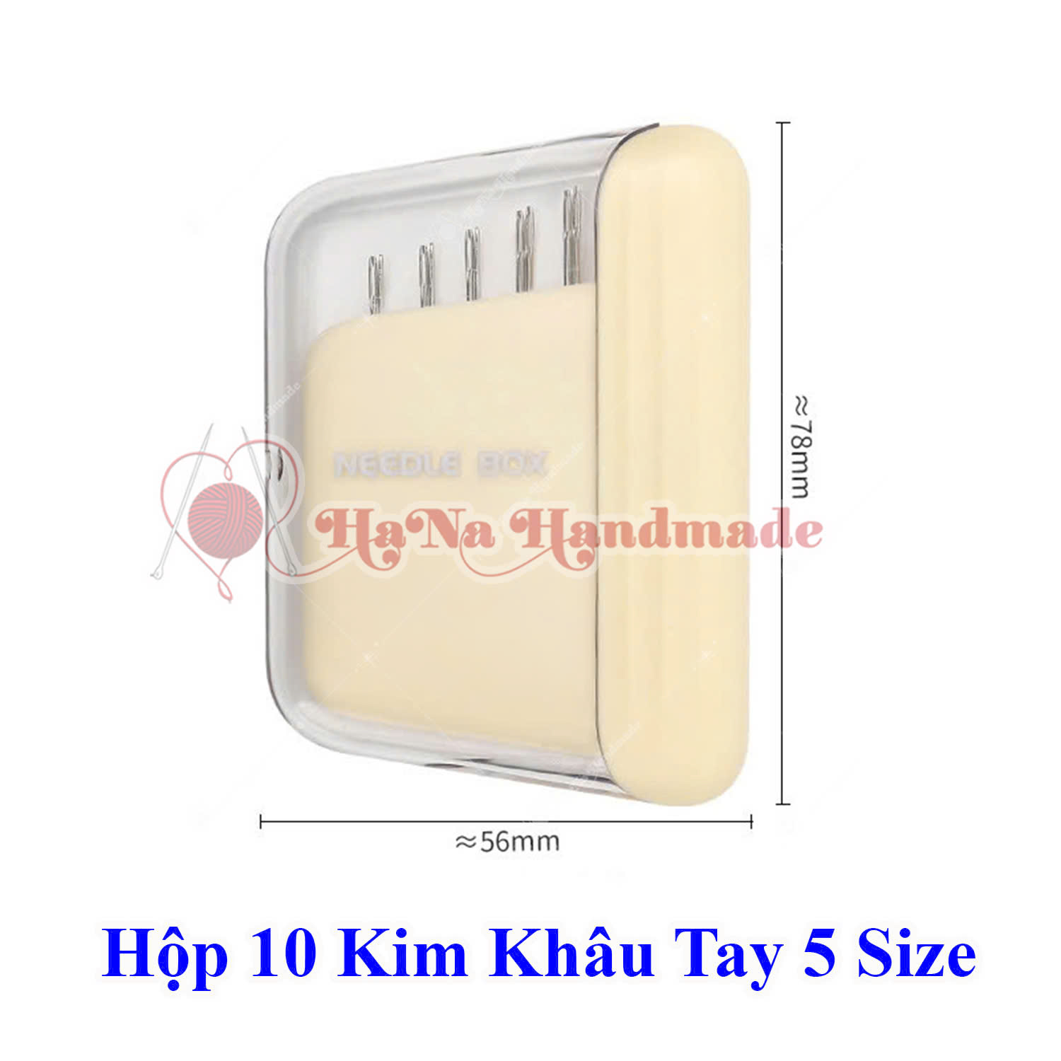 Hộp 10 kim khâu tay 5 size
