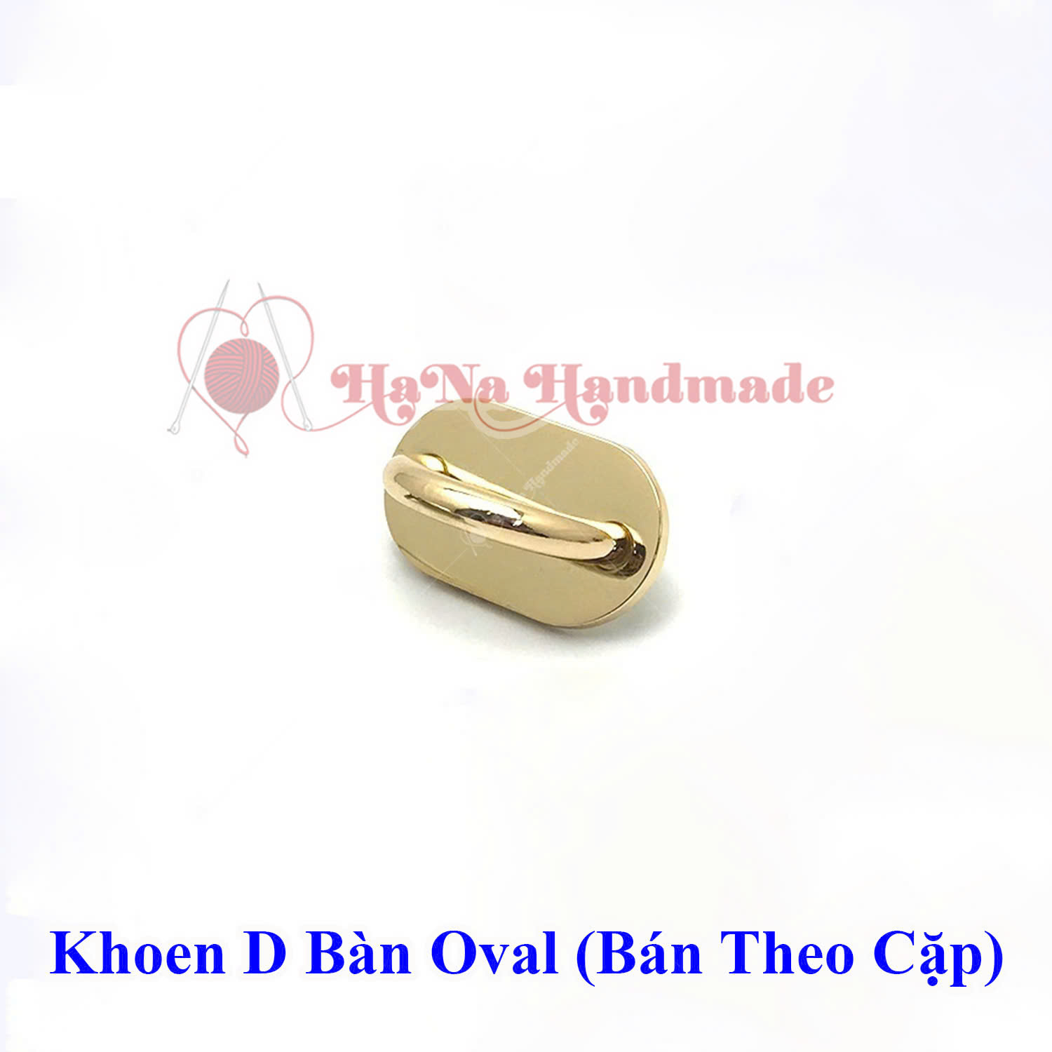 Khoen D bàn oval làm túi handmade (bán theo cặp)