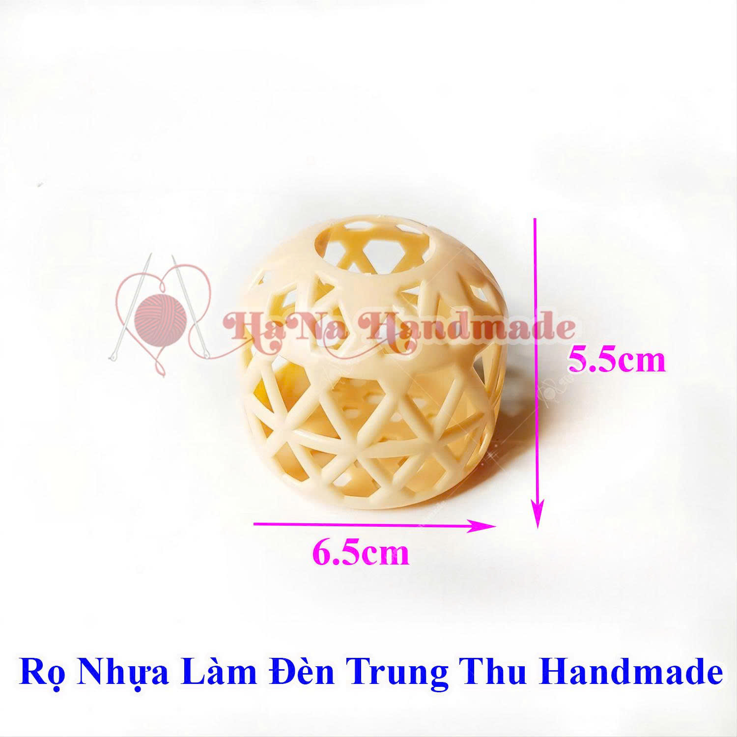 Set 2 rọ đèn nhựa làm đen trung thu handmade