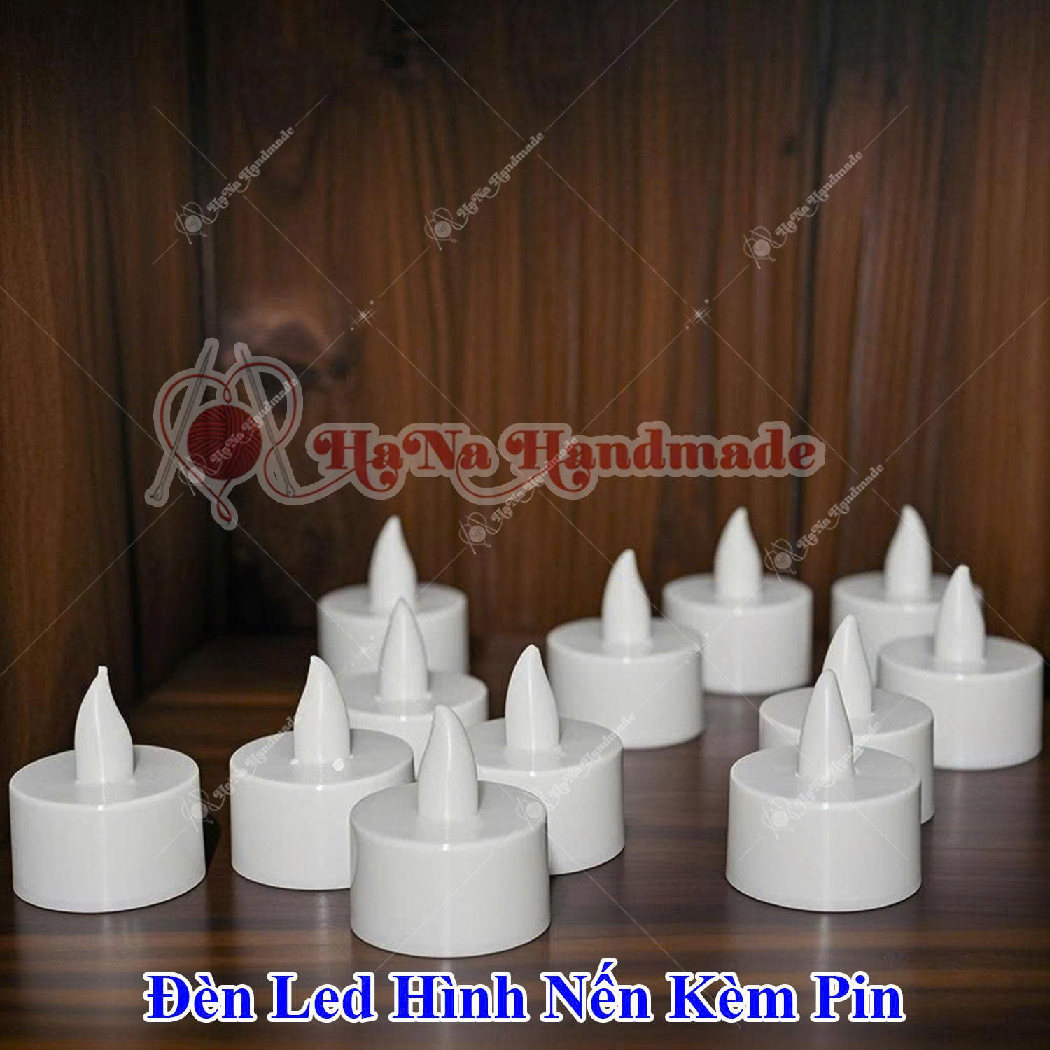 Đèn led hình nến kèm pin làm sản phẩm handmade