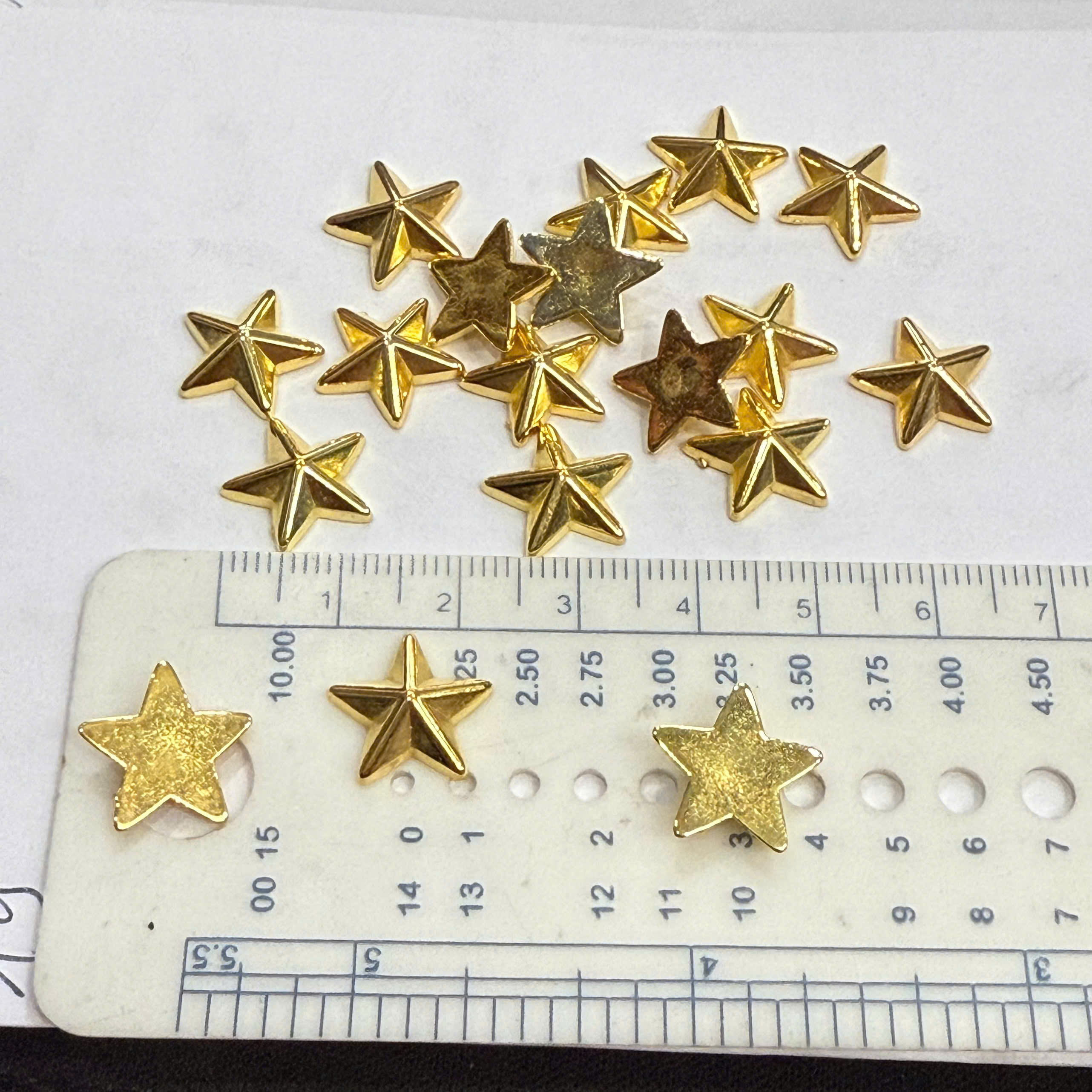 Set 10 sao 1.4cm trang trí sản phẩm handmade