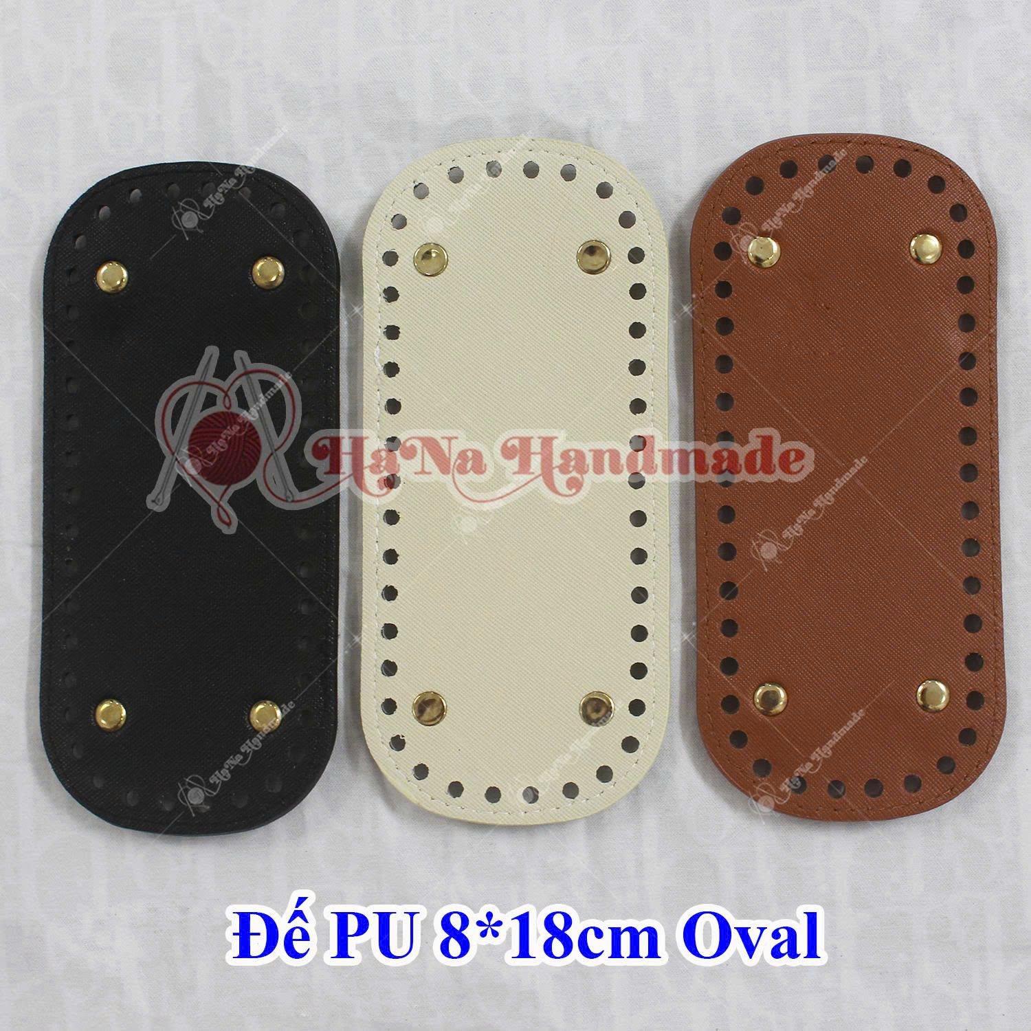 Đế PU oval 8x18cm 42 lỗ