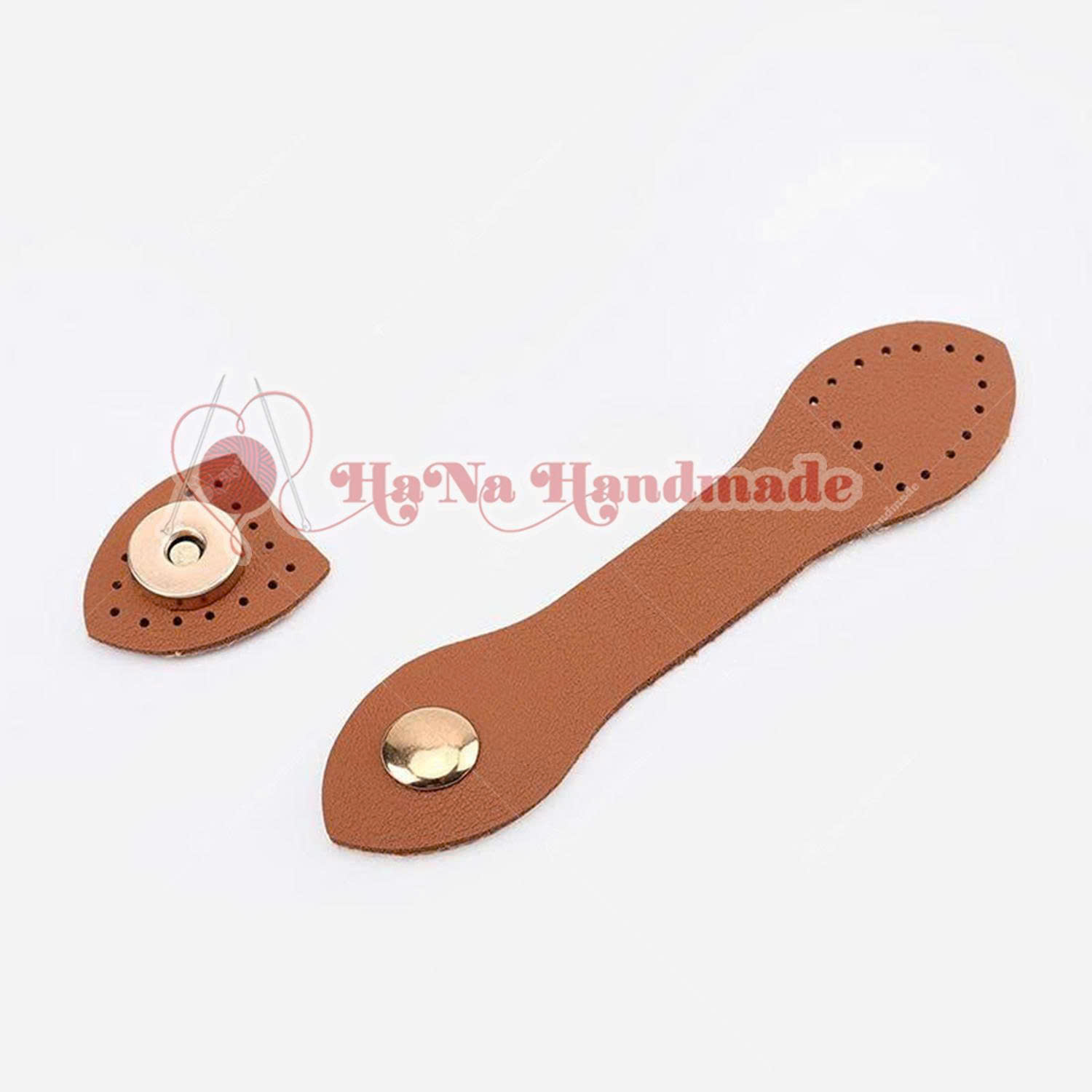Khóa hít kèm da PU làm túi handmade