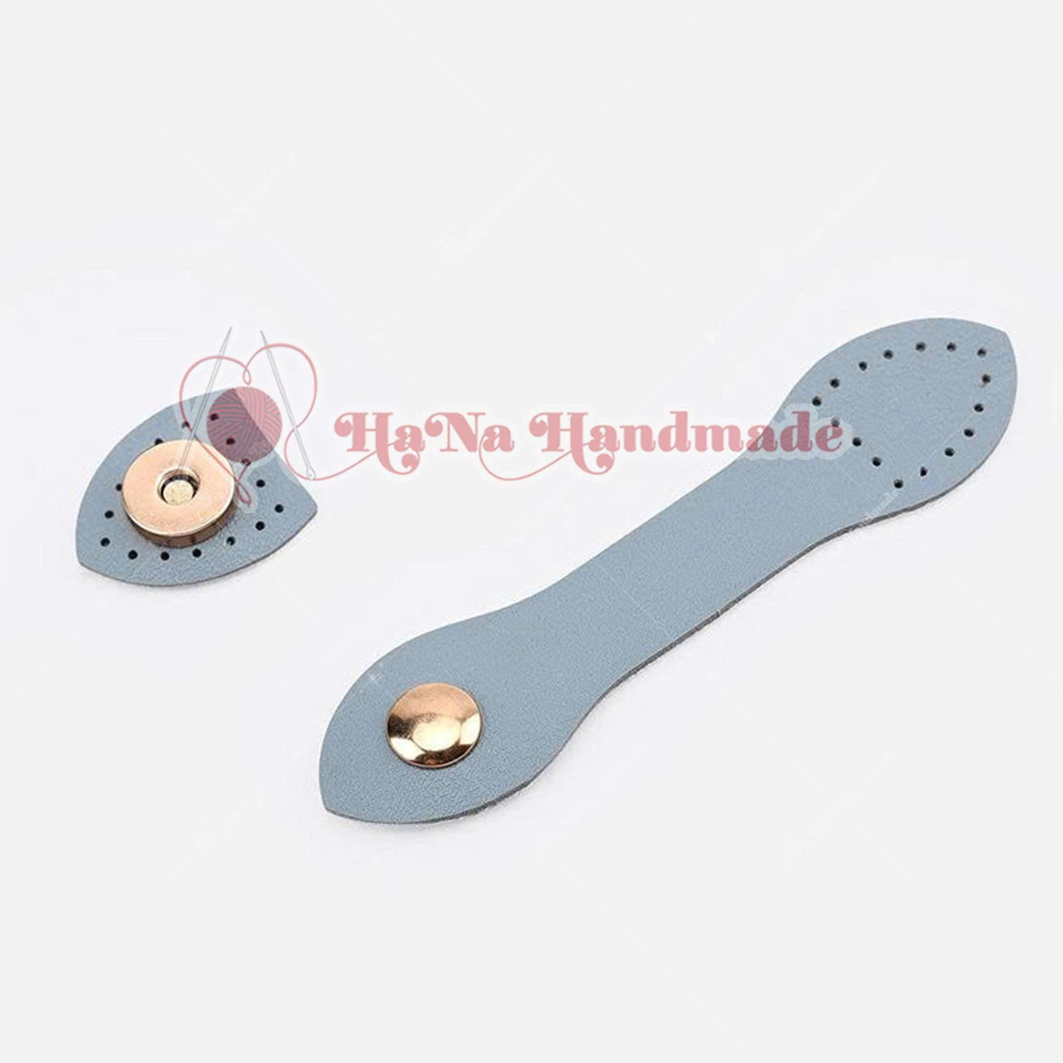 Khóa hít kèm da PU làm túi handmade