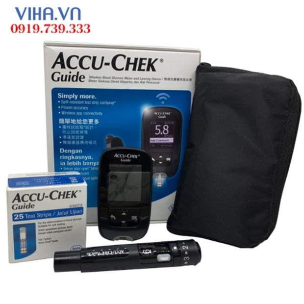 Máy đo đường huyết Accu-Chek Guide chính hãng