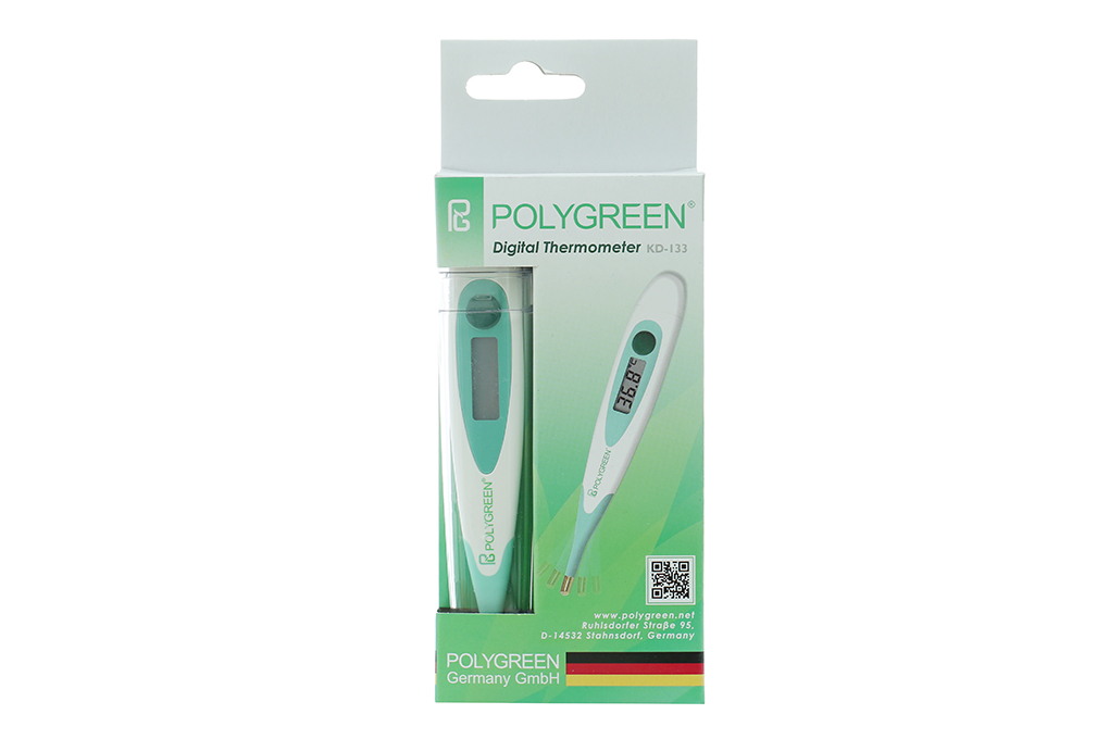hướng dẫn chi tiết cách sử dụng nhiệt kế điện tử Polygreen KD 133