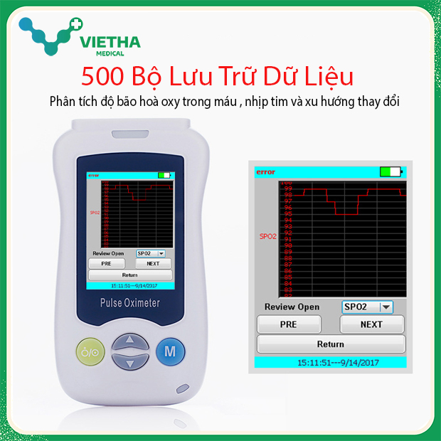 Máy đo nồng độ oxy cầm tay Yk-820B Cho trẻ sơ sinh