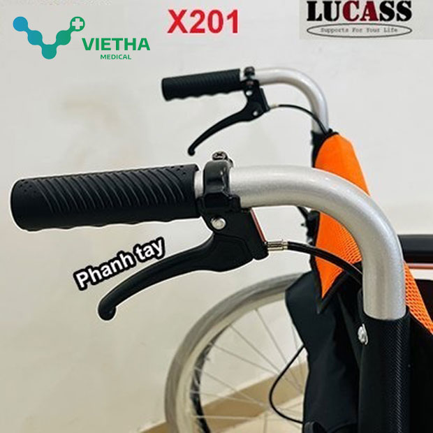 Xe lăn khung hợp kim nhôm Lucass X201