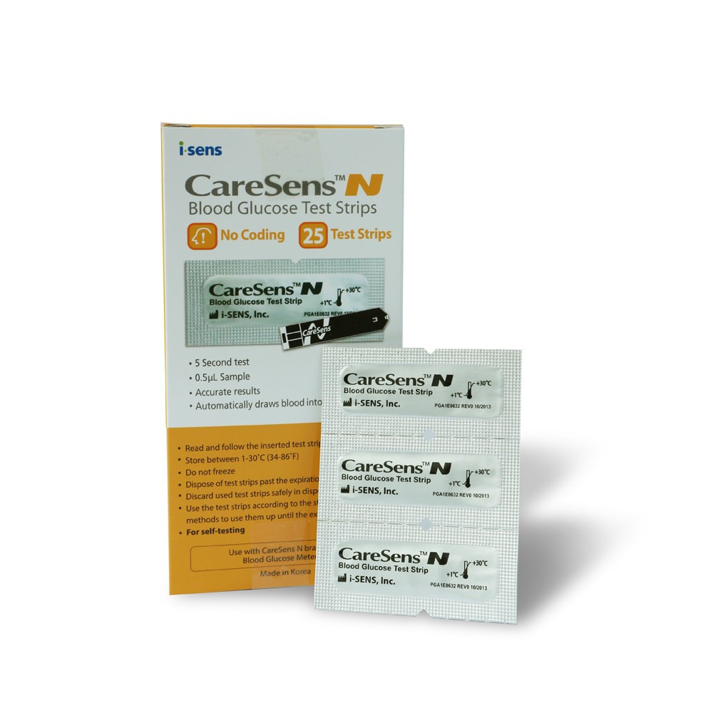 Que Thử Đường Huyết Caresens N (25 que)